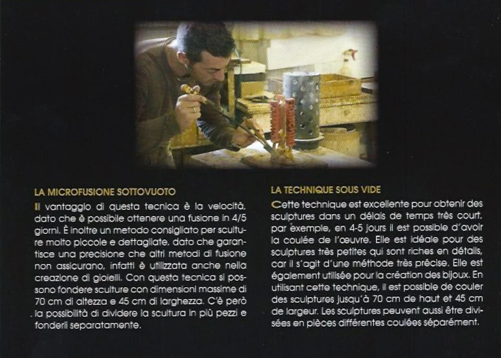 La microfusione sottovuoto