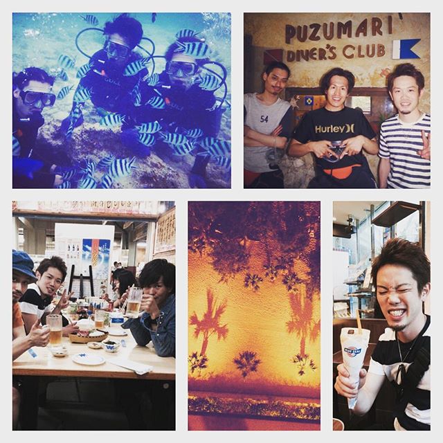 社員旅行#沖縄#ダイビング#プズマリダイバーズクラブ #公設市場#ブルーシール