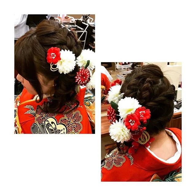 #成人式#サイドアップ#編み込みアレンジ#Garden#wasabi_inc