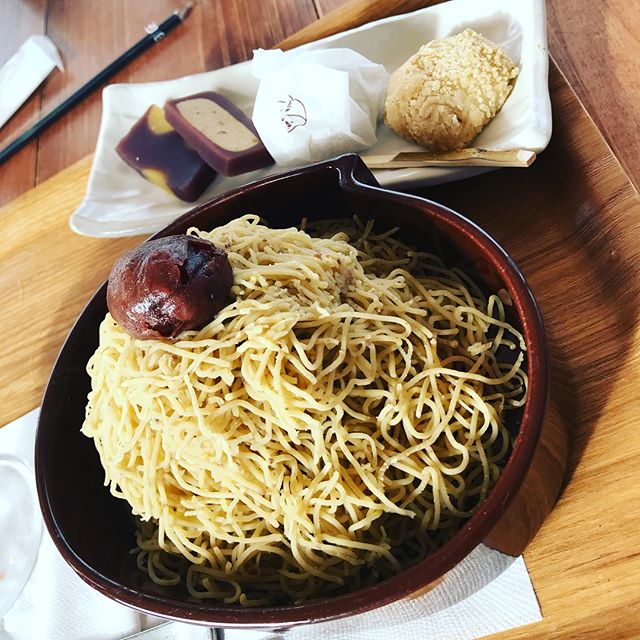 美味しかったけどかなりお腹いっぱいになった！笑
#岐阜#恵那#川上屋#恵那川上屋
#栗きんとん#栗一筋#きんとんサンデー