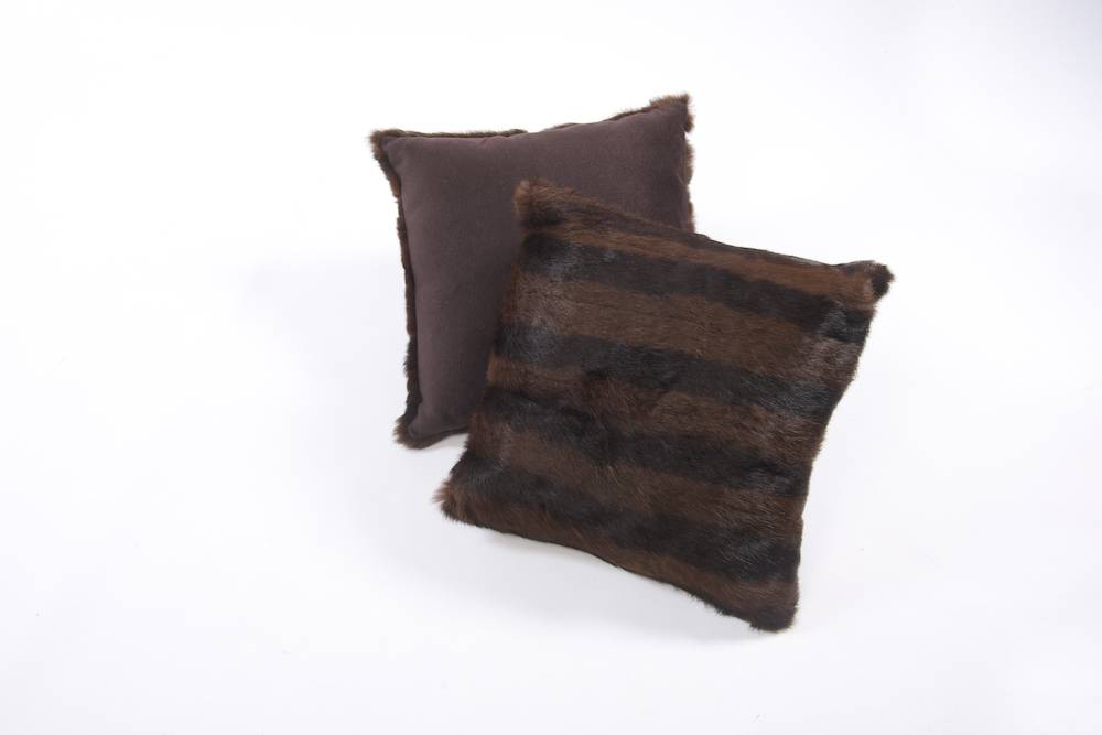 Musquash Fur Cushions