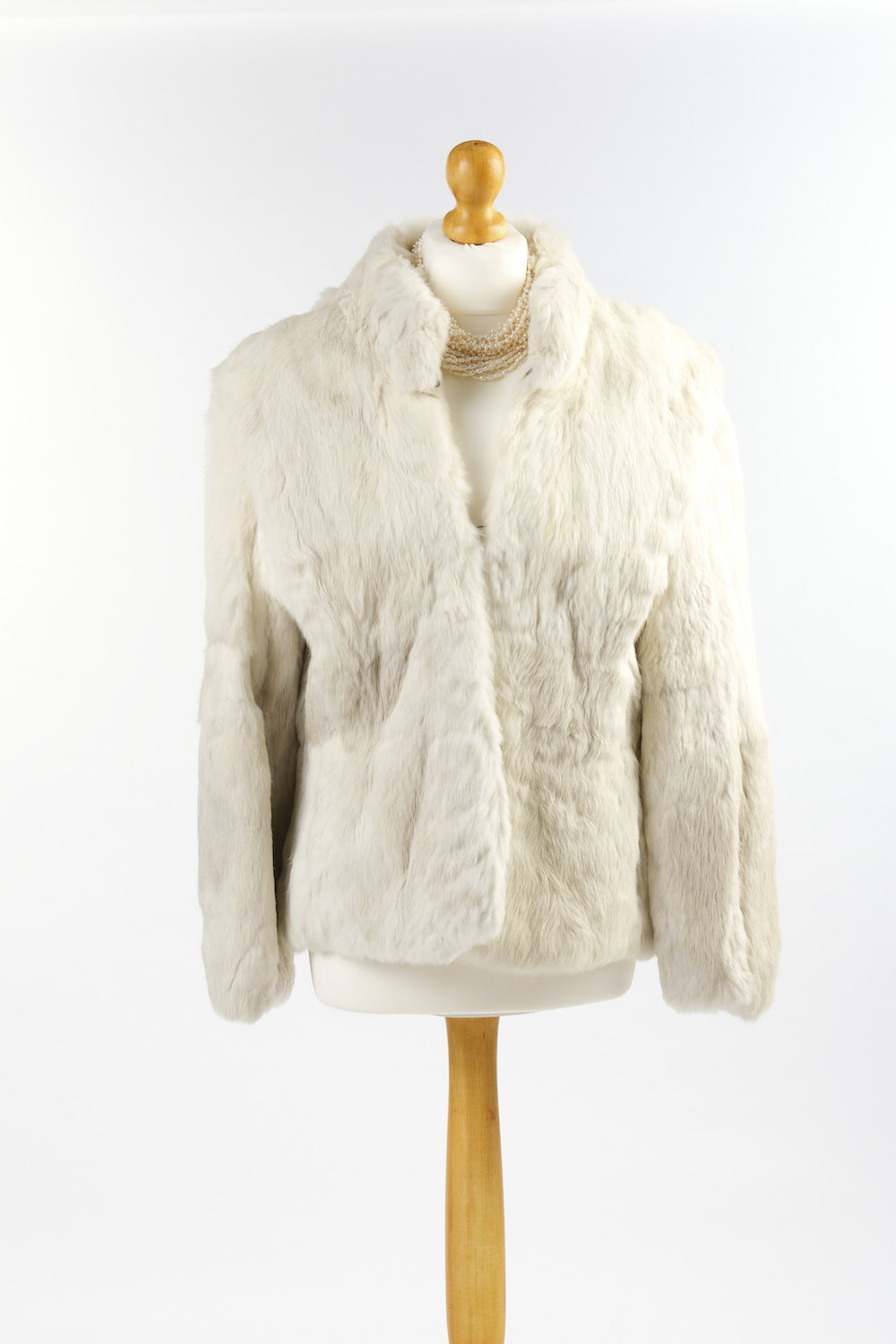 White French Rabbit Fur Jacket