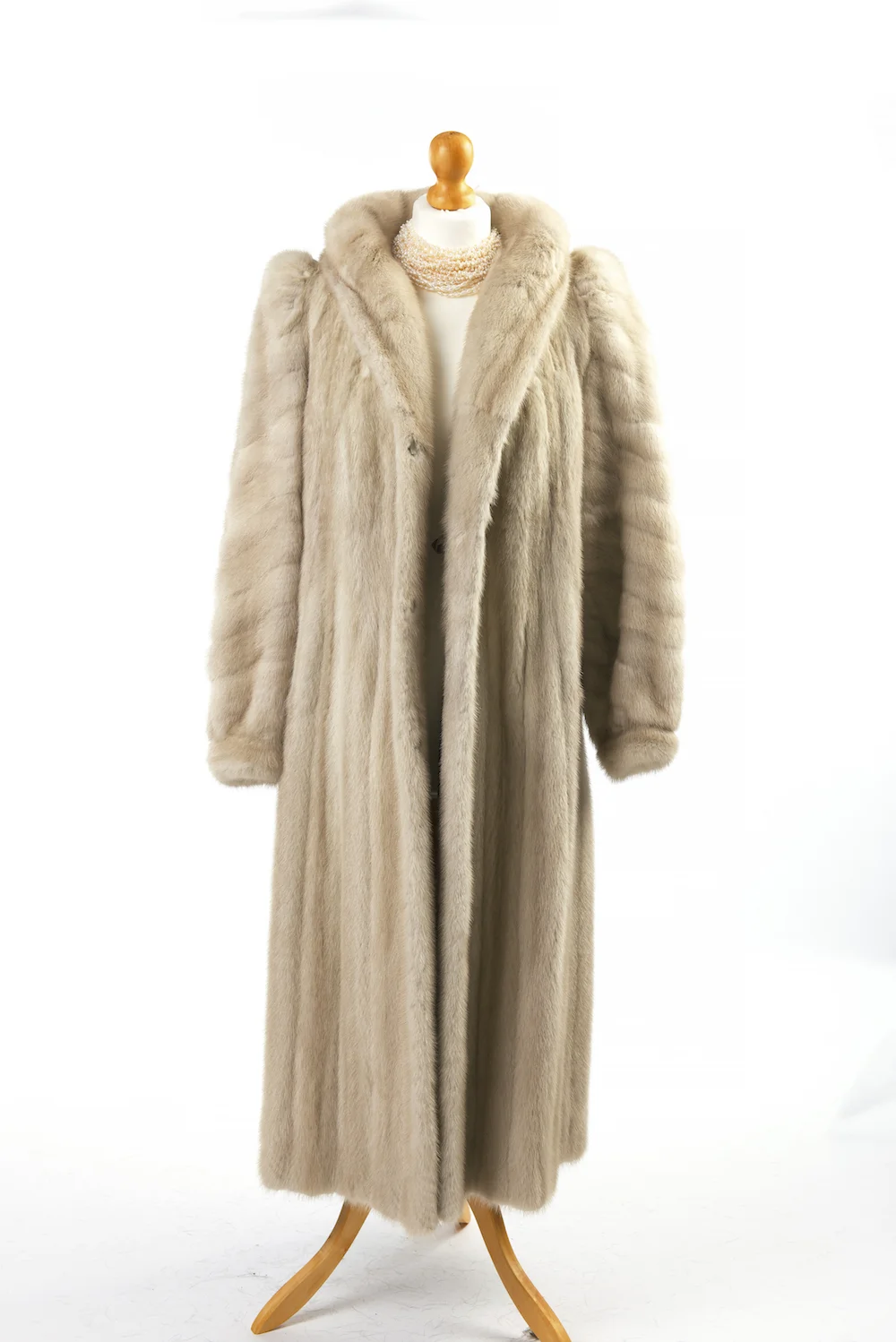 Blue White Siberian Mink Coat