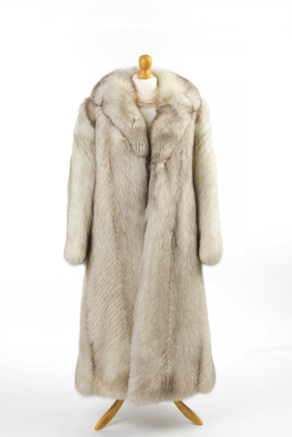 Blue Fox Fur Coat