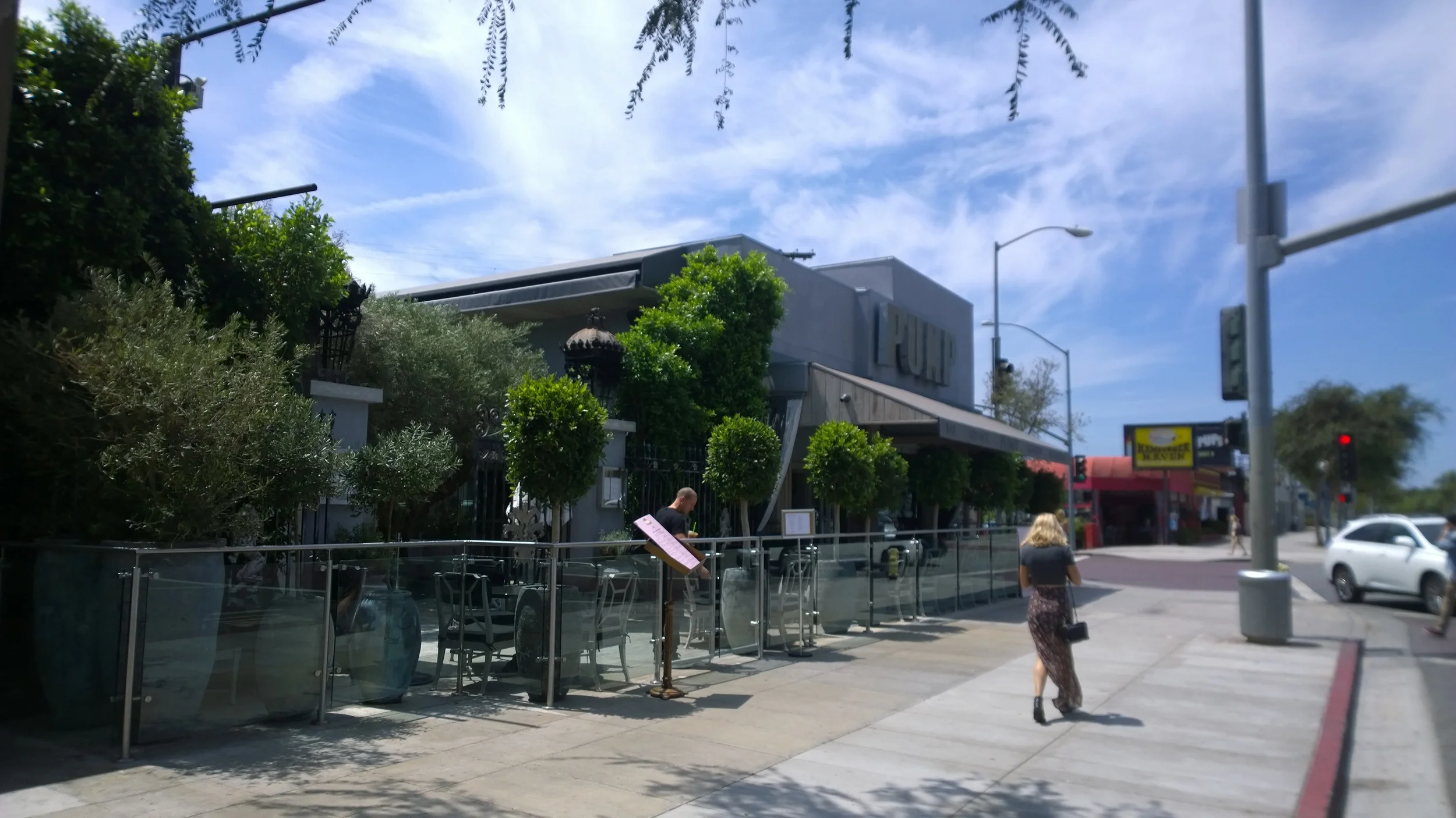 PUMP on Santa Monica Boulevard. New construction restaurant/bar using Parking Credits. No onsite parking.
