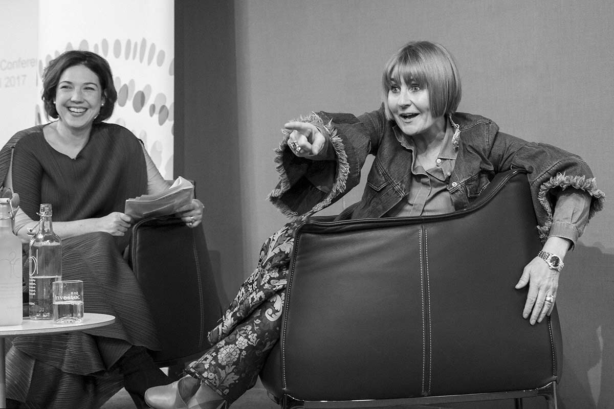  Mary Portas in conversation with Christine Armstrong  © Copyright Rebekah Kennington. All Rights Reserved. 