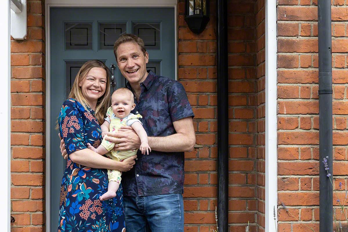  ‘Doorstep Smile4NHS 2020’ - photographs of local families during the Coronavirus lockdown, charity project raising money for the NHS Teddington Memorial Hospital.  © Copyright Rebekah Kennington. All Rights Reserved. 