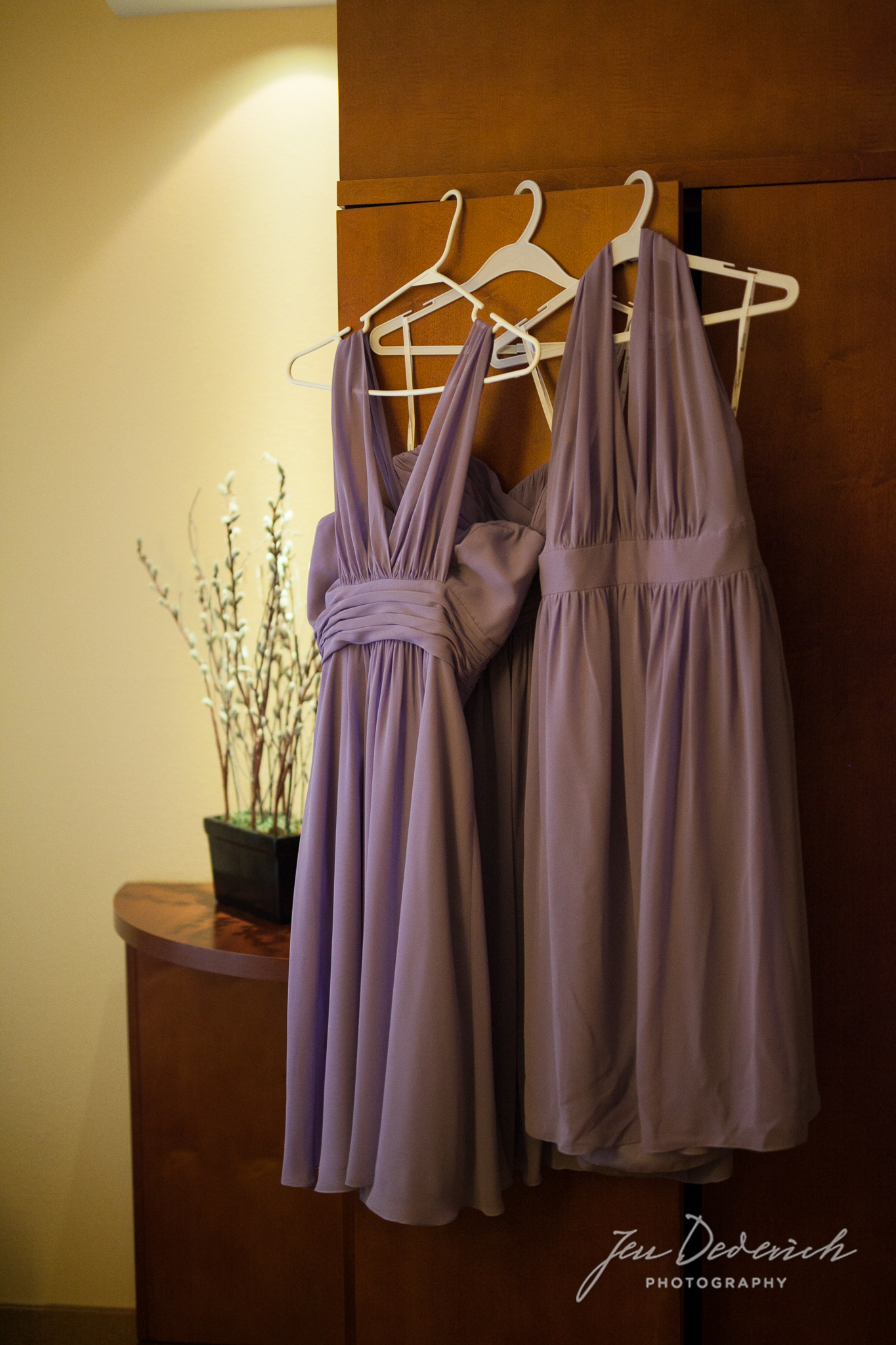 purple bridesmaids dress