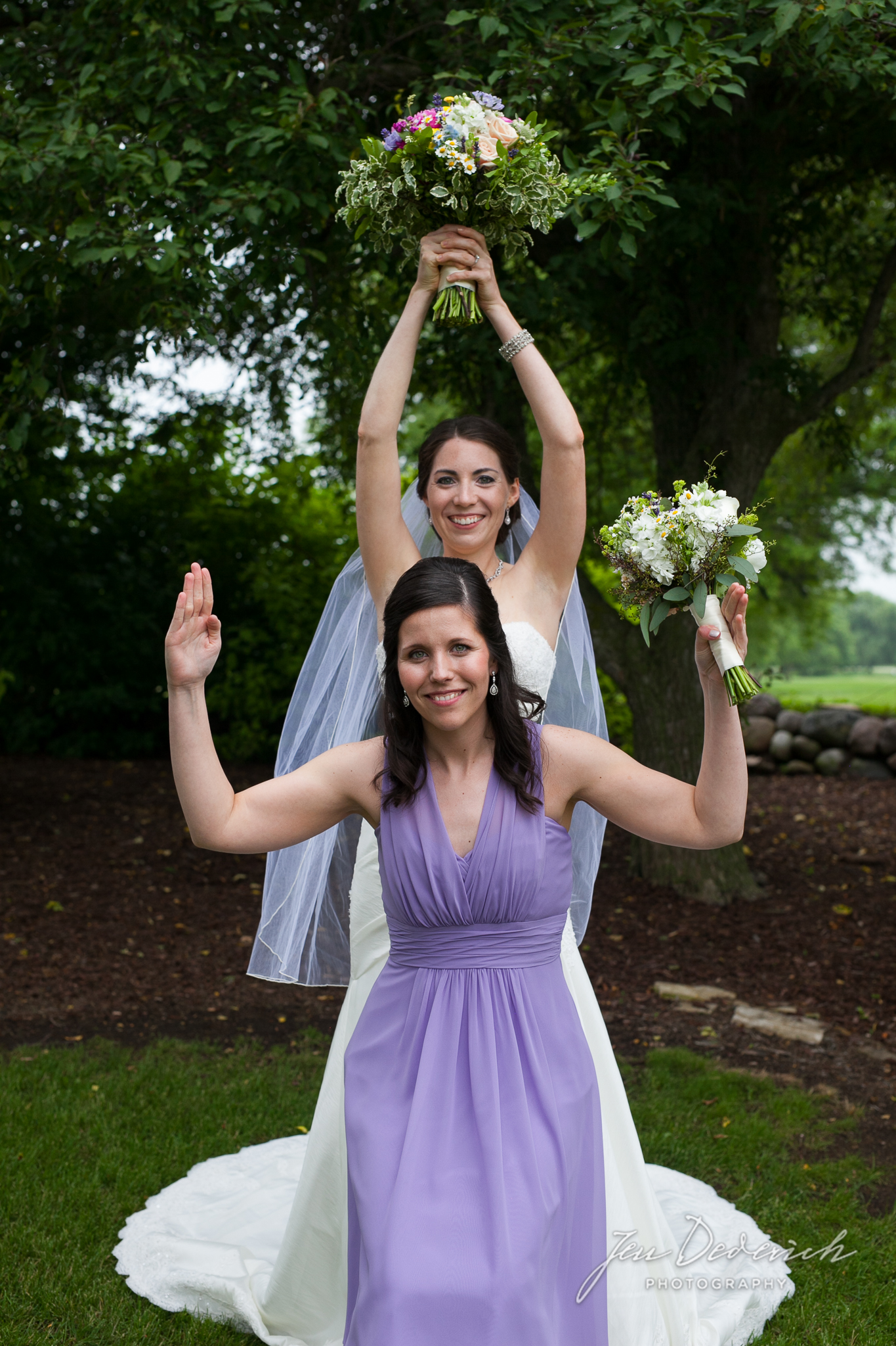 bridesmaid fun purple wisconsin