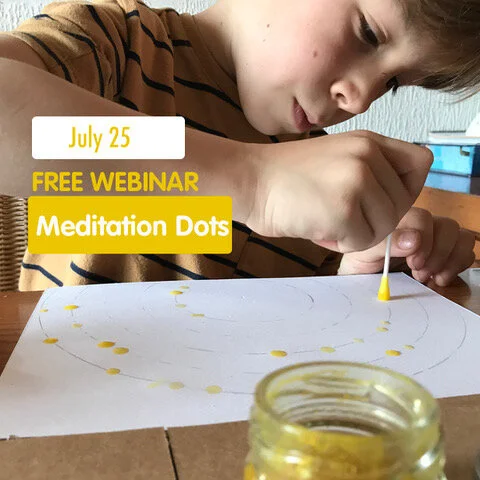 Meditation dot paintings