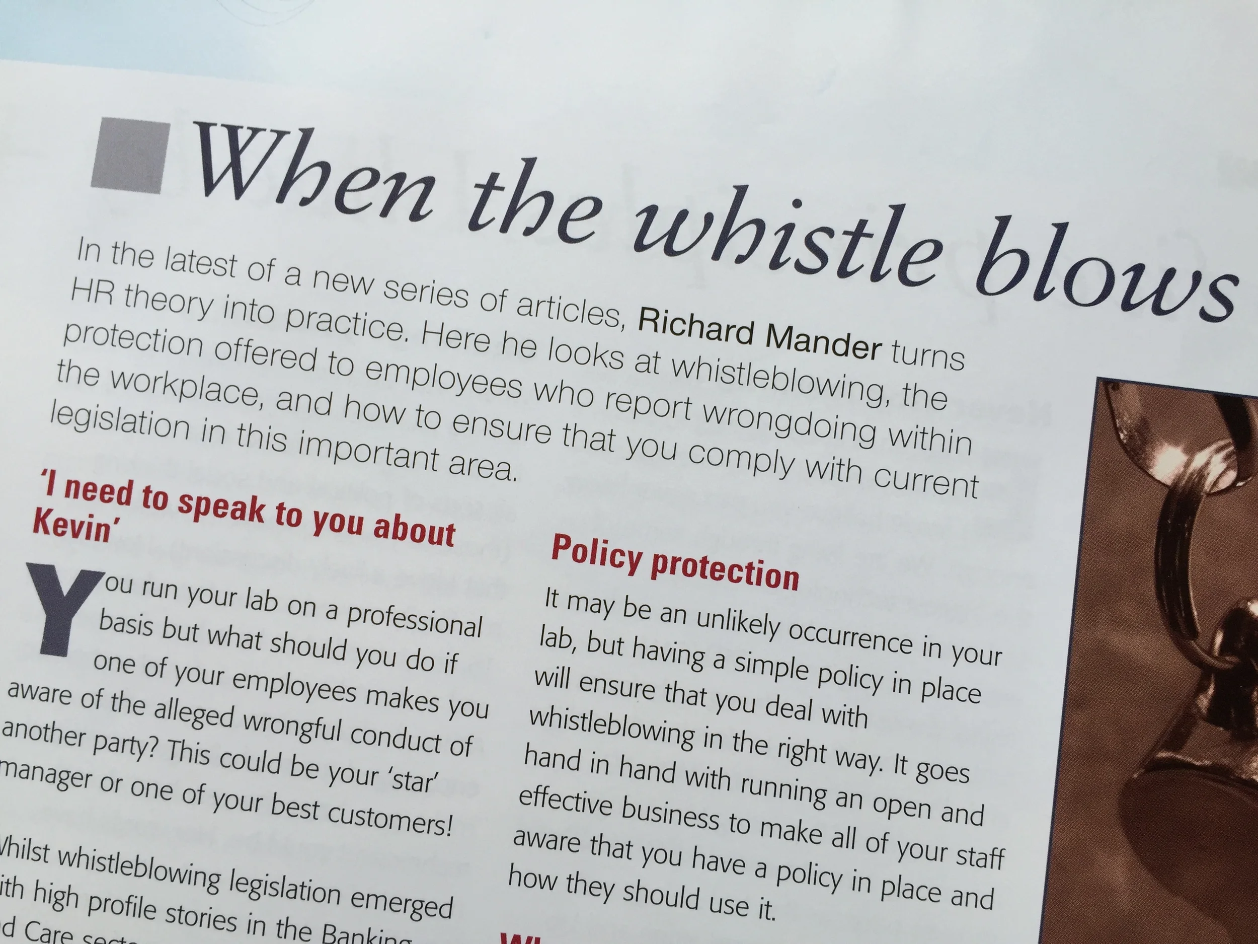 When the whistle blows