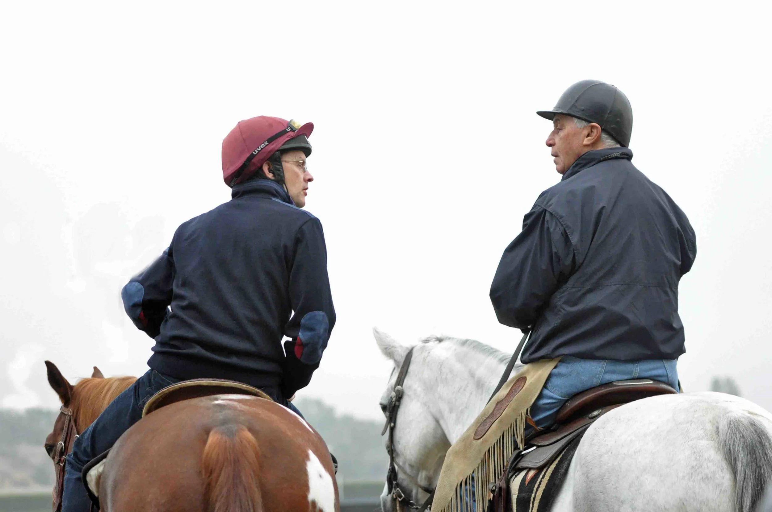 Aiden O'Brien and D. Wayne Lukas compare notes.