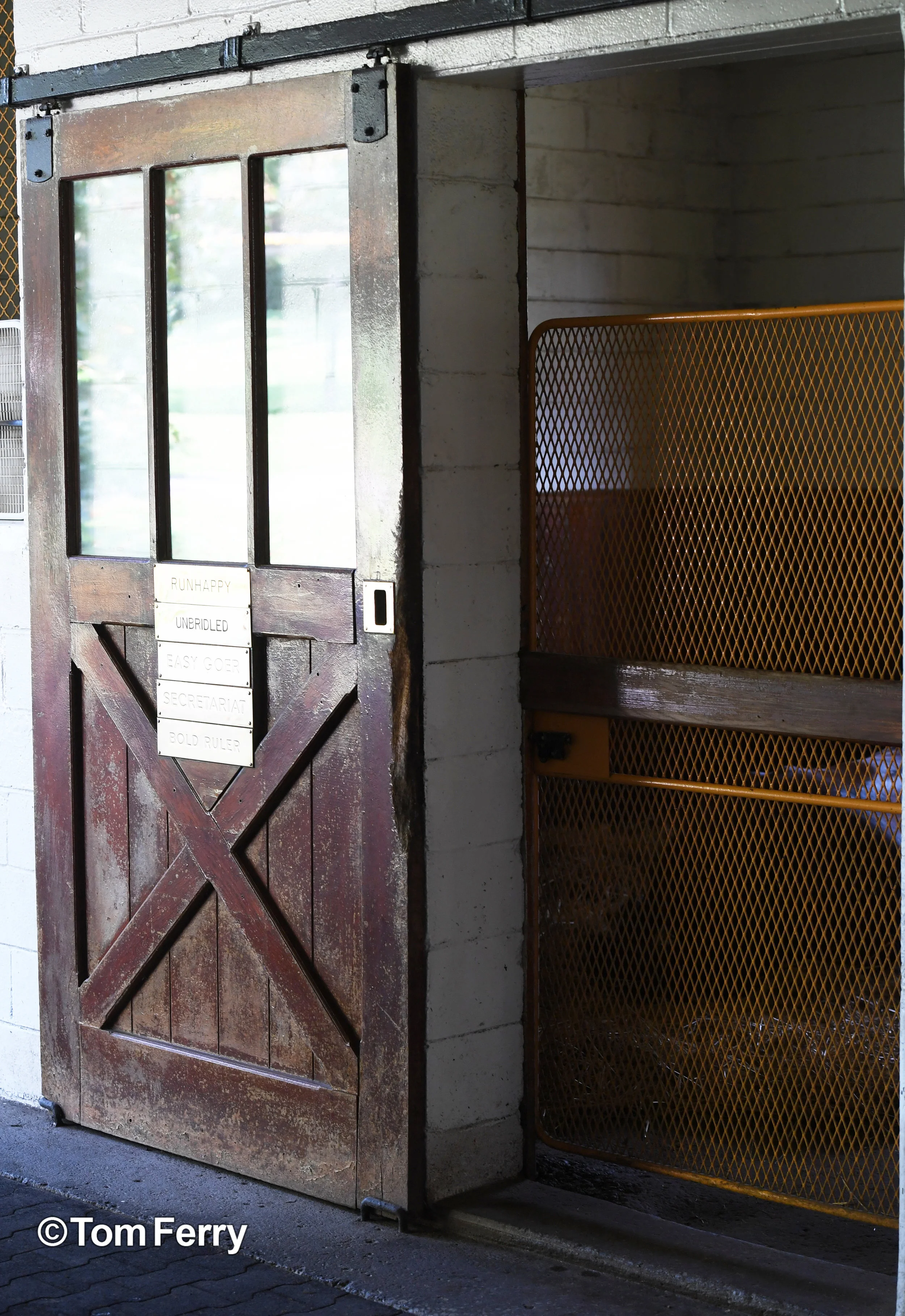 The stall of Secretariat and other greats.