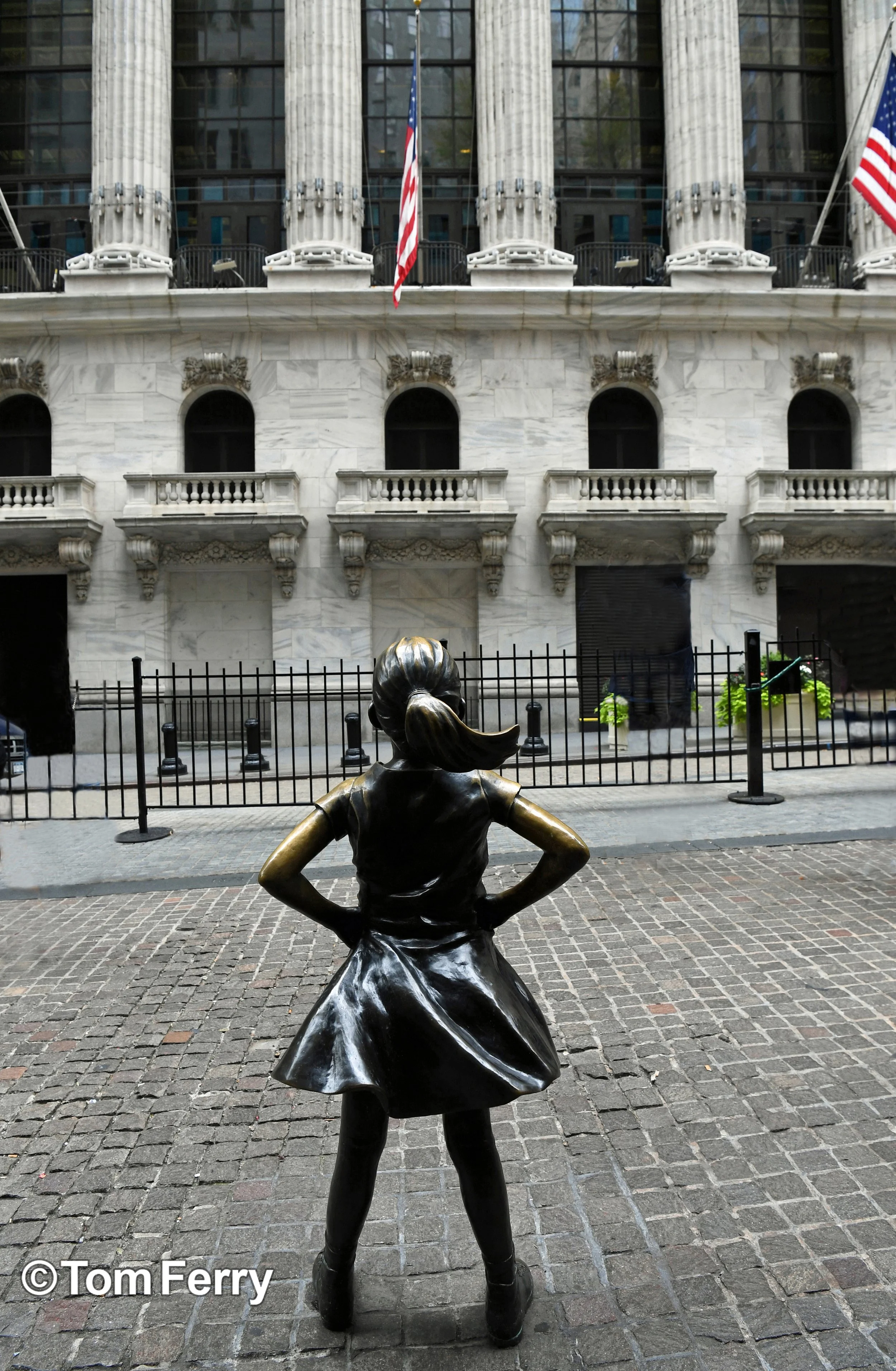Fearless Girl at New York Stock Exchange