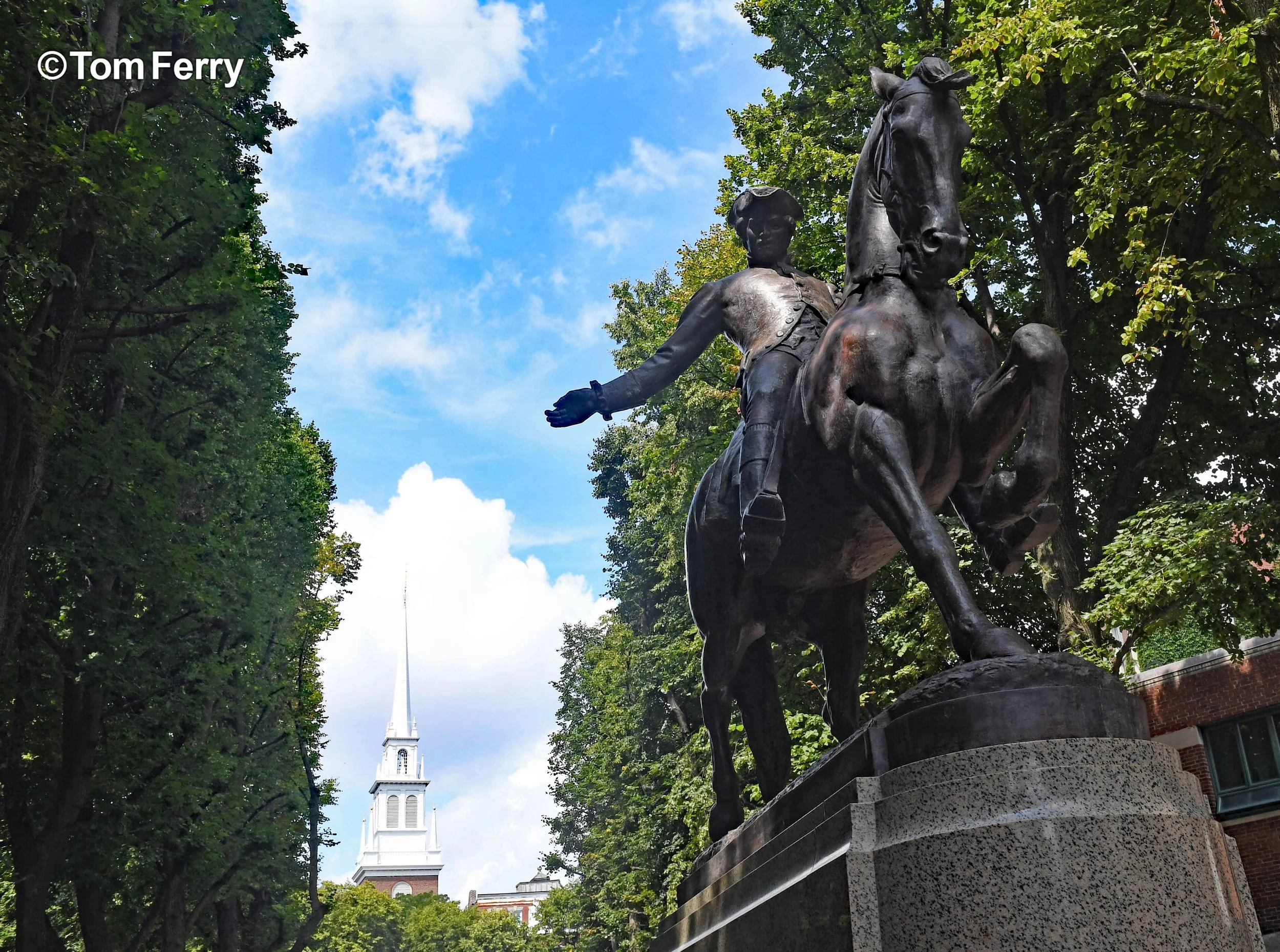 Old North Church and Paul Revere Mall