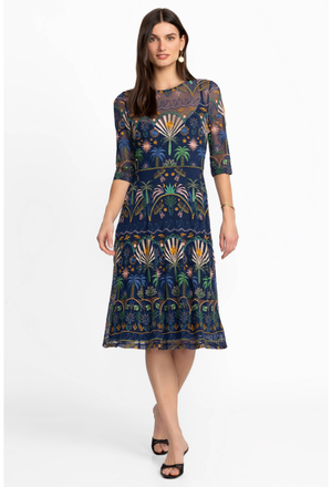 slim fit dress slacks Embroidered Floral Maxi Dress with Pockets main image 0