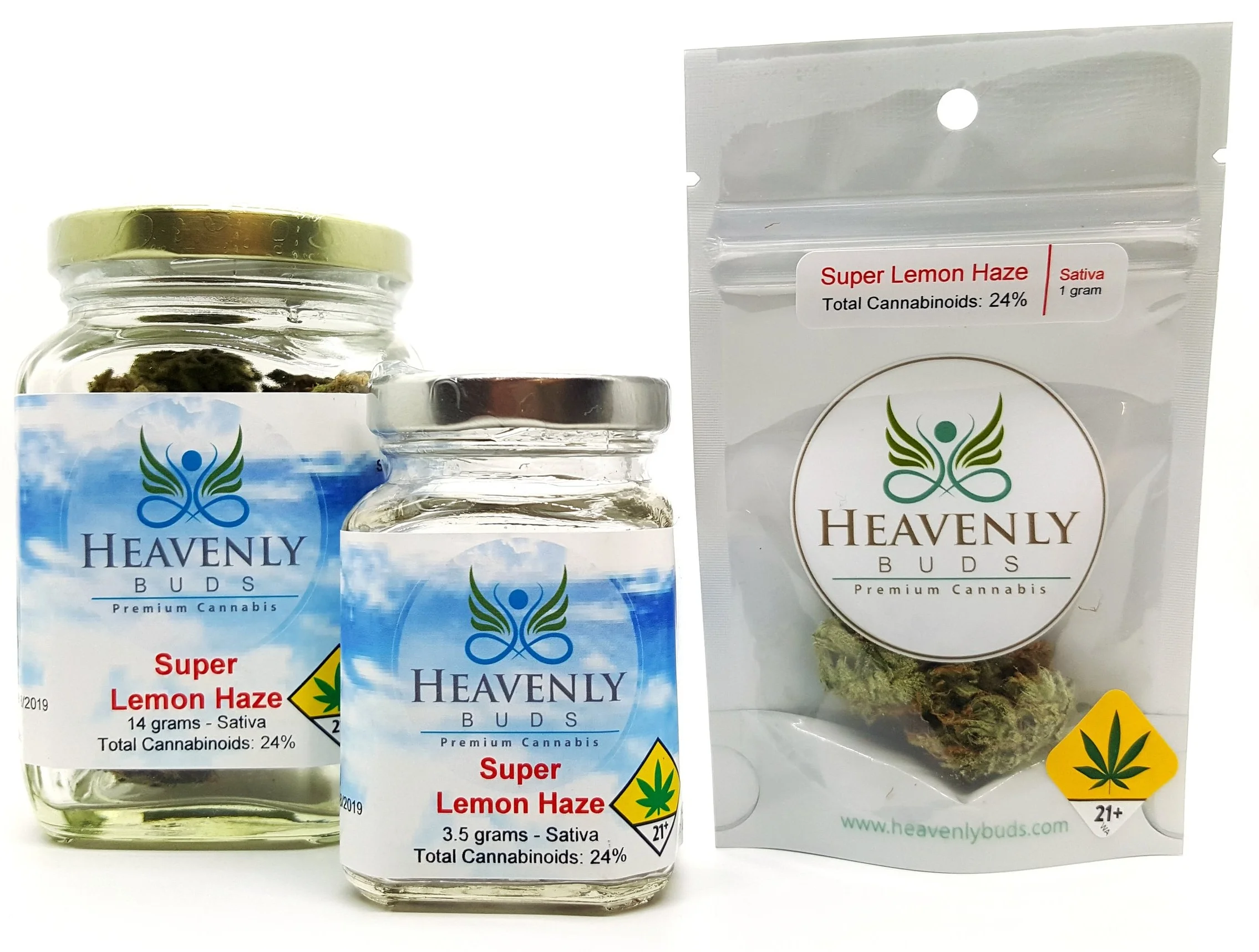 Heavenly Buds Super Lemon Haze 1g, 3.5g, 14g