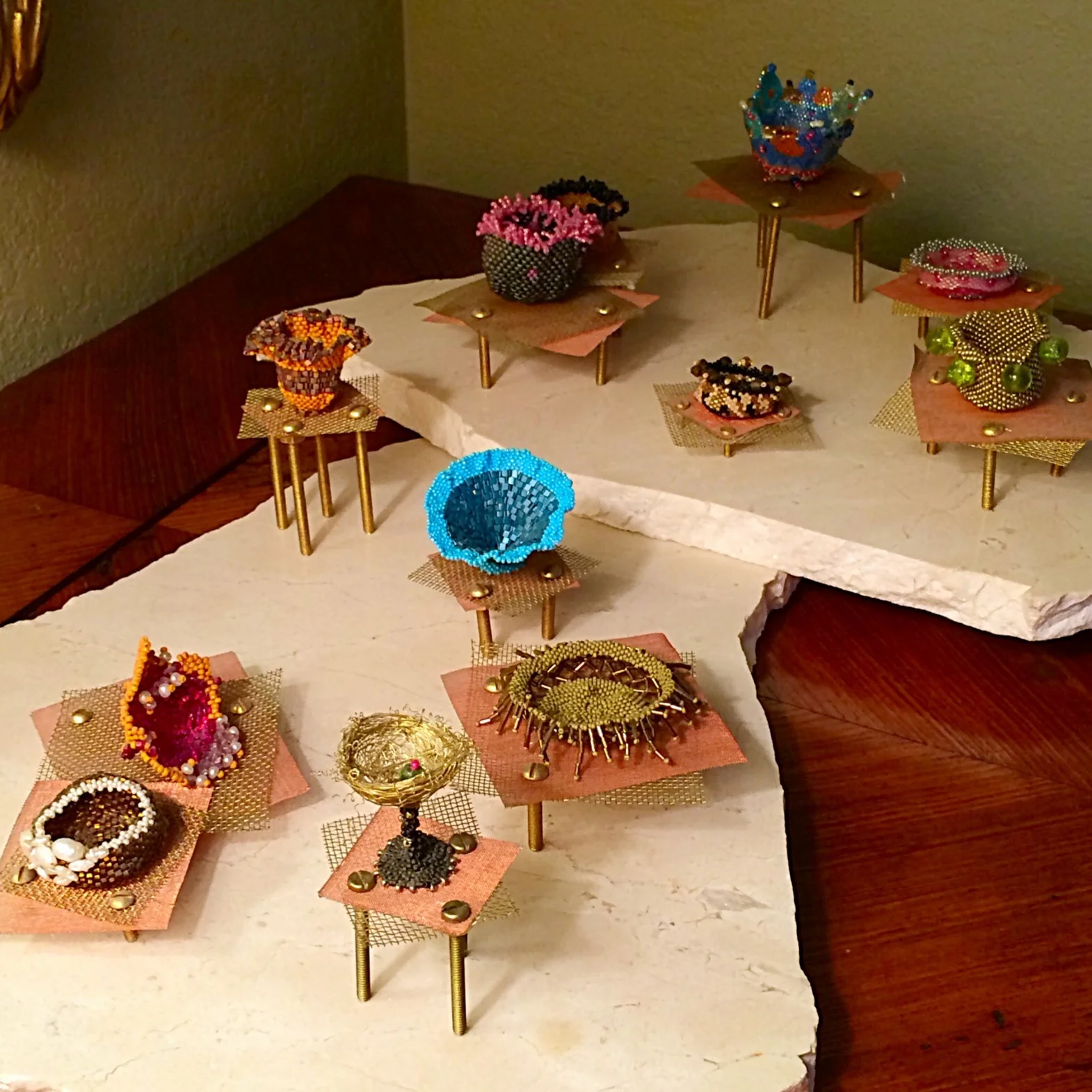 beaded sculpture :: one of a kind :: sold