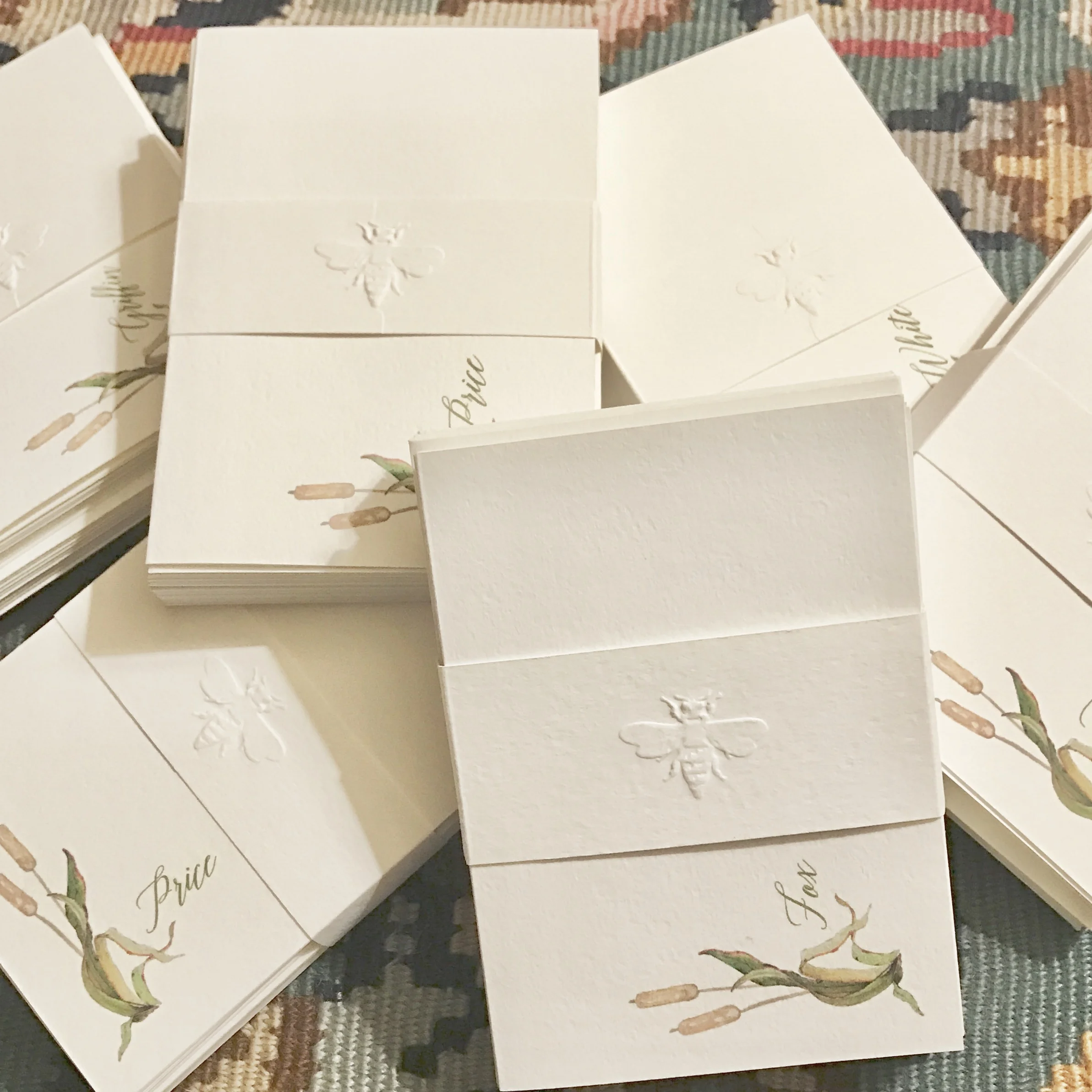 personalized notecard stationery - flat cards and fold over cards available (please inquire by email)