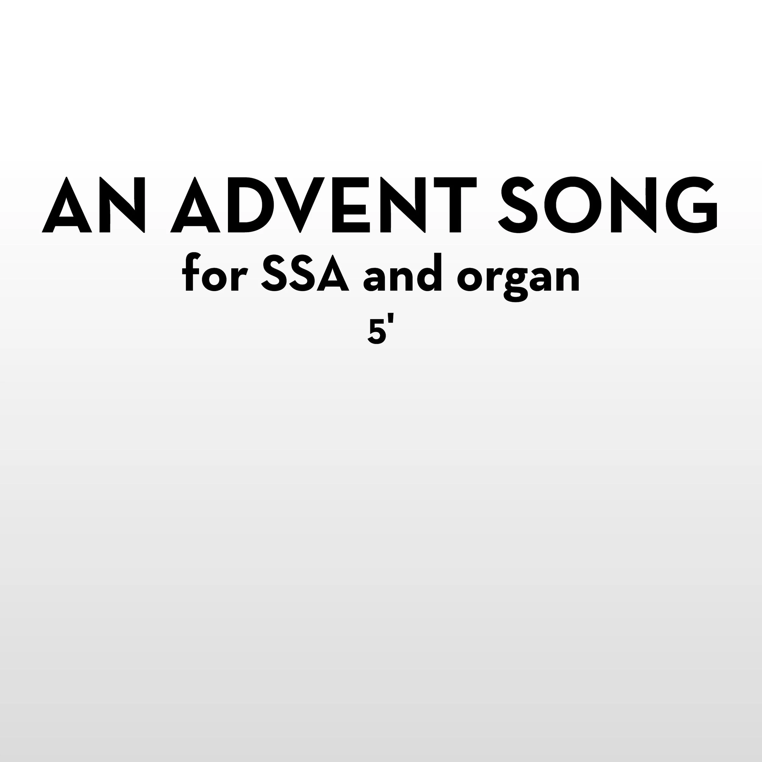 An Advent Song (50 copies)