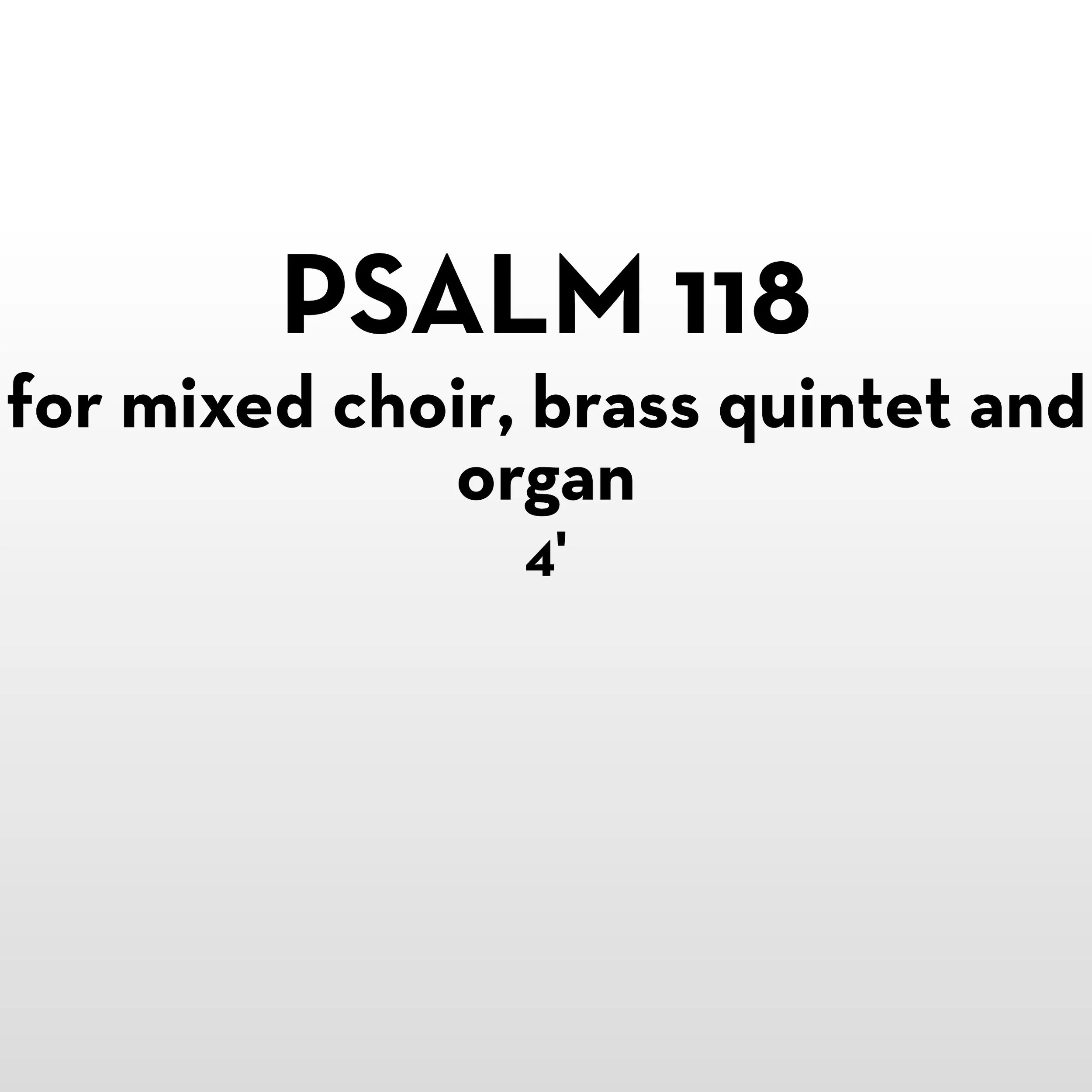 Psalm 118 (25 copies)
