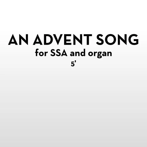 An Advent Song