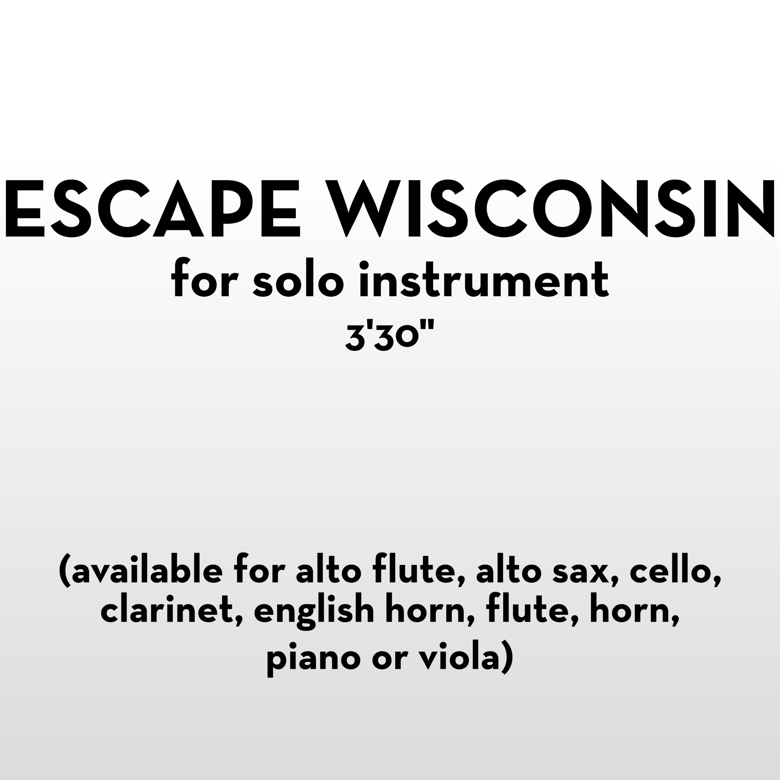 Escape Wisconsin