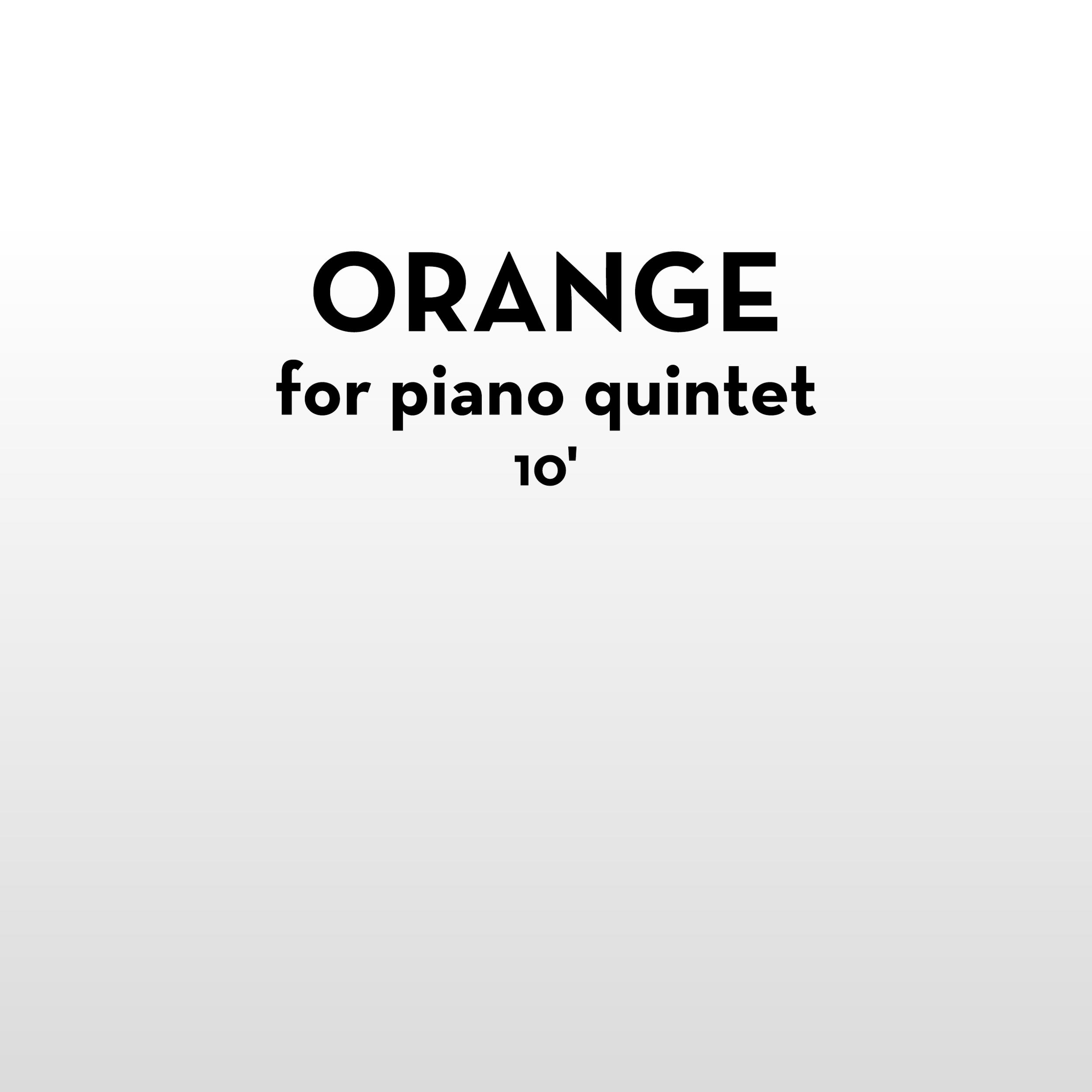 Orange - Score (pdf)