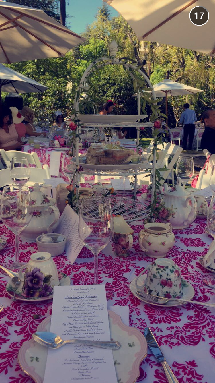  Tea party table settings (taken by Carina Oriel, F2S Archer founder) 