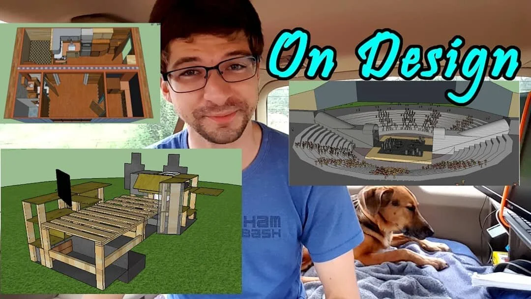 This week I'm talking about one of my passions- design! I've designed everything from tiny houses to shipping container houses to caf&eacute;s  to vans to my storage unit. Check out the video on the YT channel or with this link: https://youtu.be/s_vE