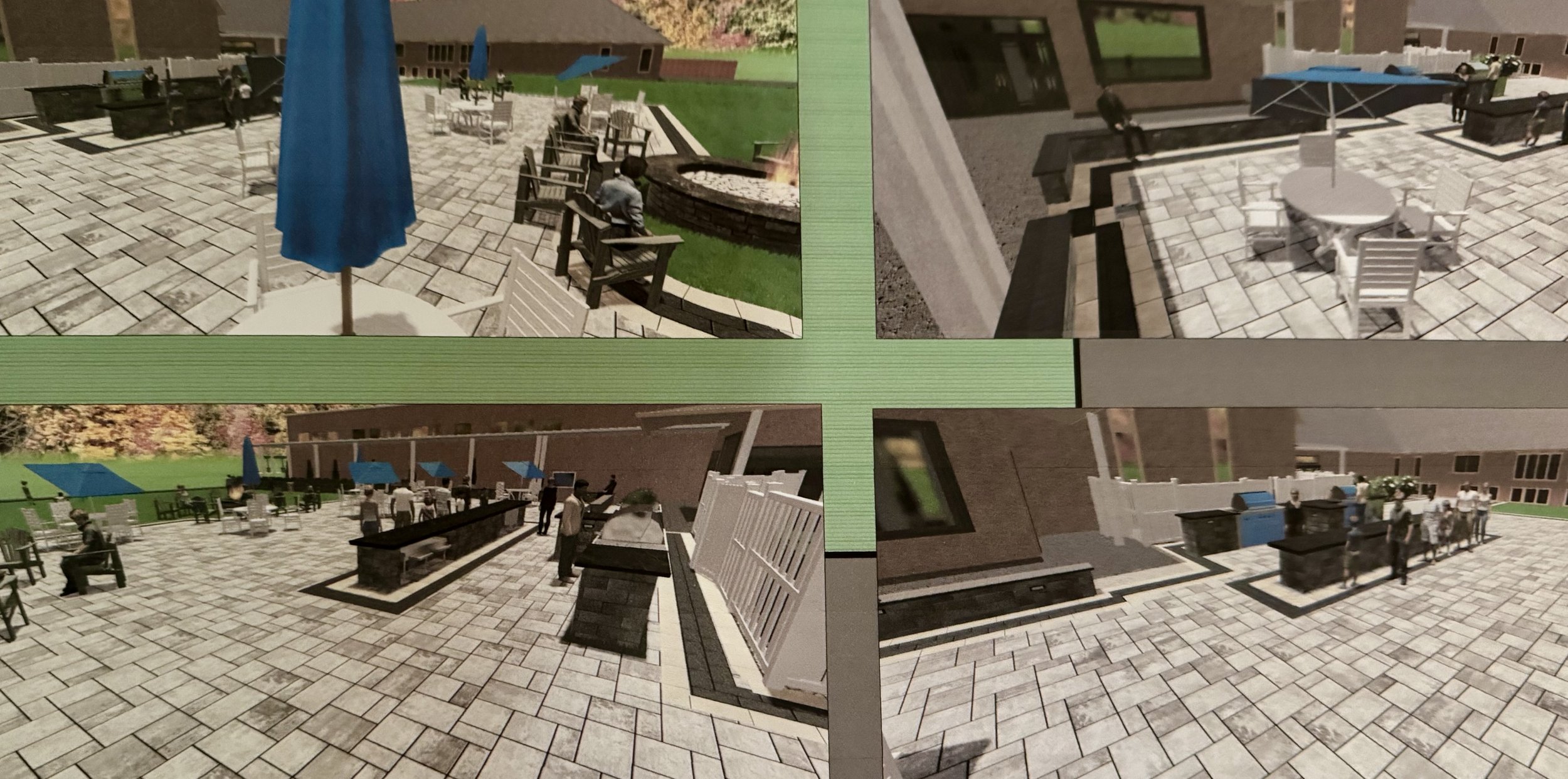 Renderings of The Community Courtyard