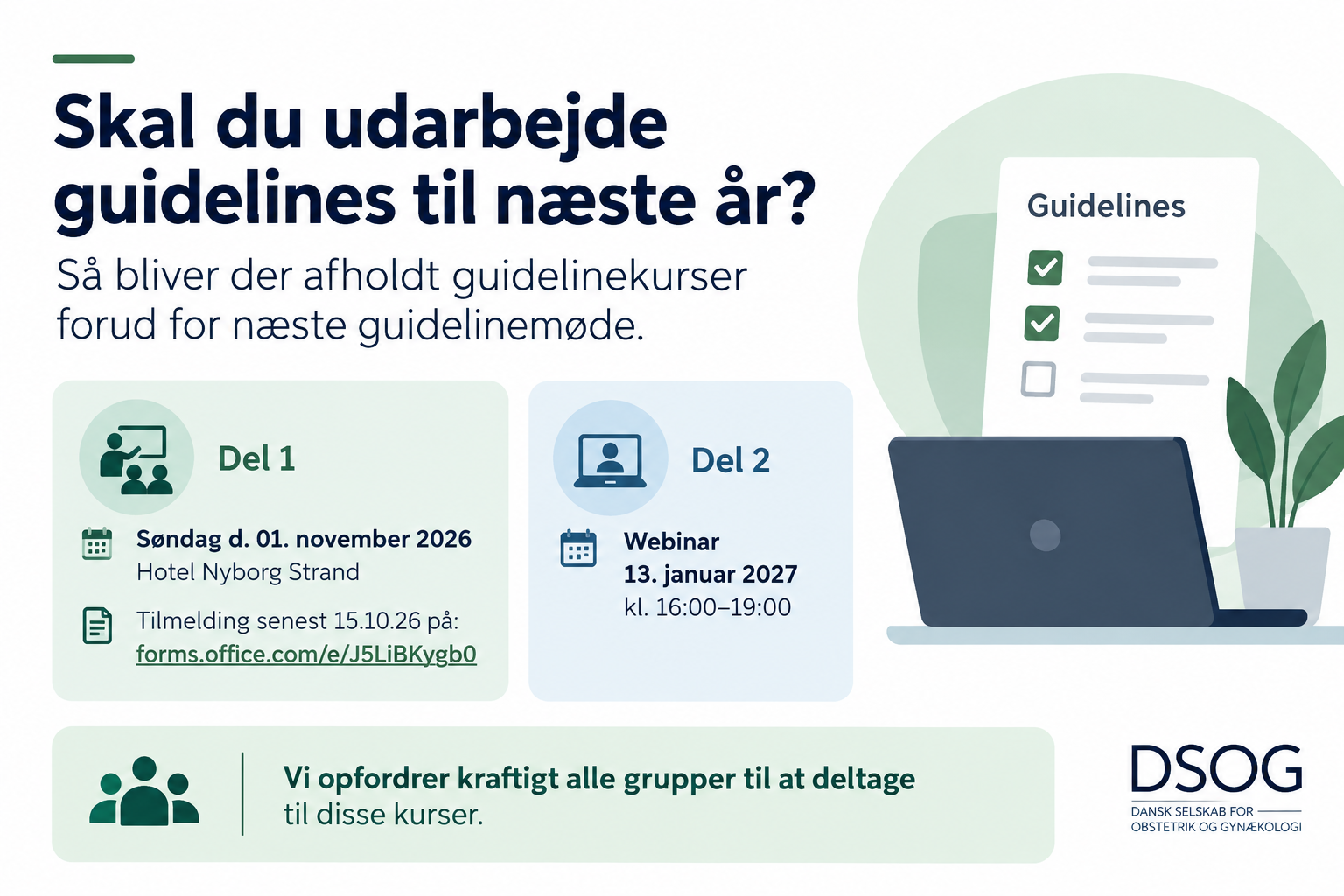 Kursus i at udarbejde guidelines