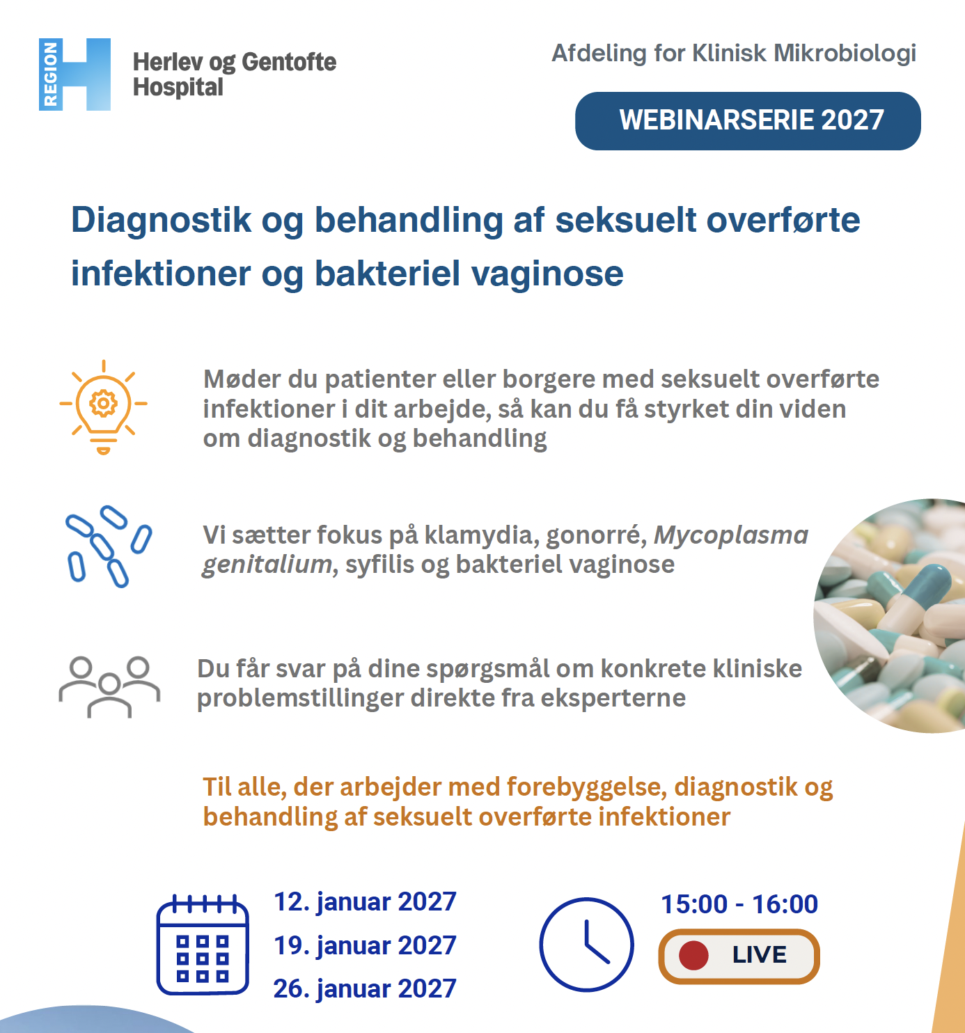 Gratis webinarserie: Seksuelt overførte infektioner og bakteriel vaginose