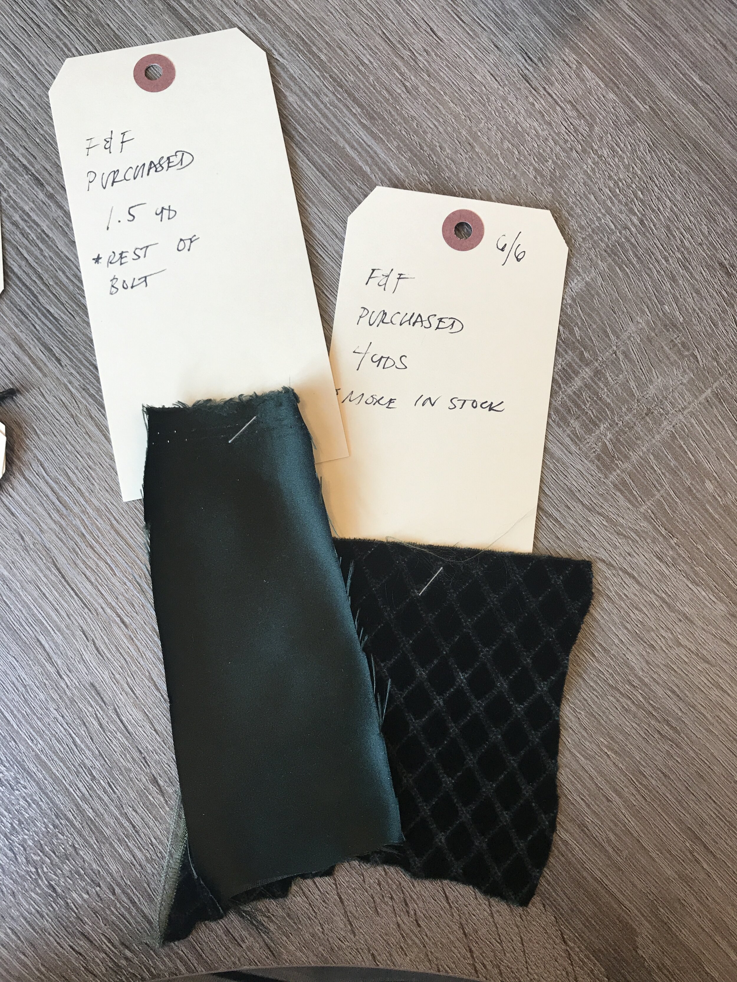 Fabrics used for "Meyer" smoking jacket