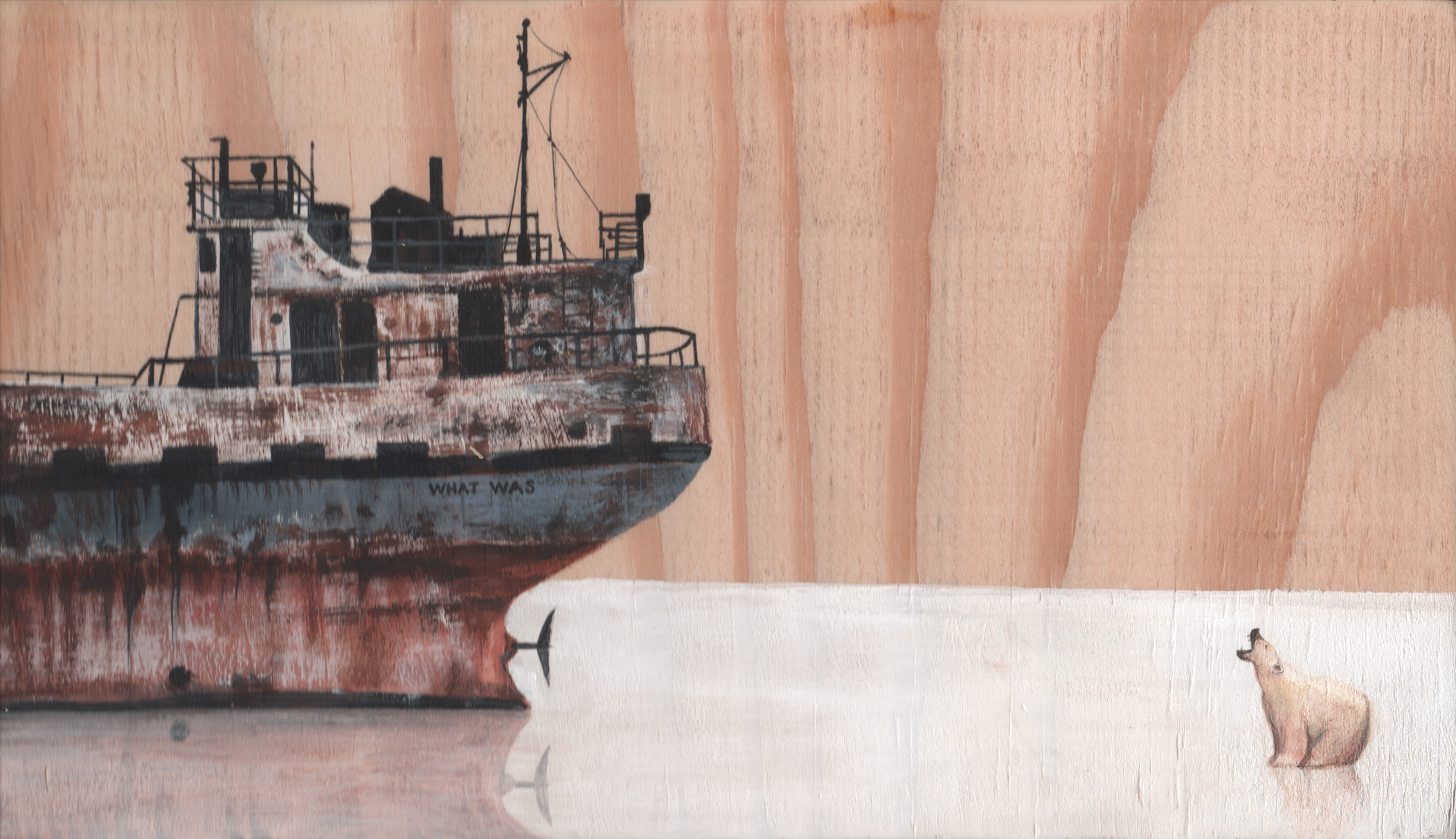 What Was acrylic on found wood 9" x 12" 2009 (sold)