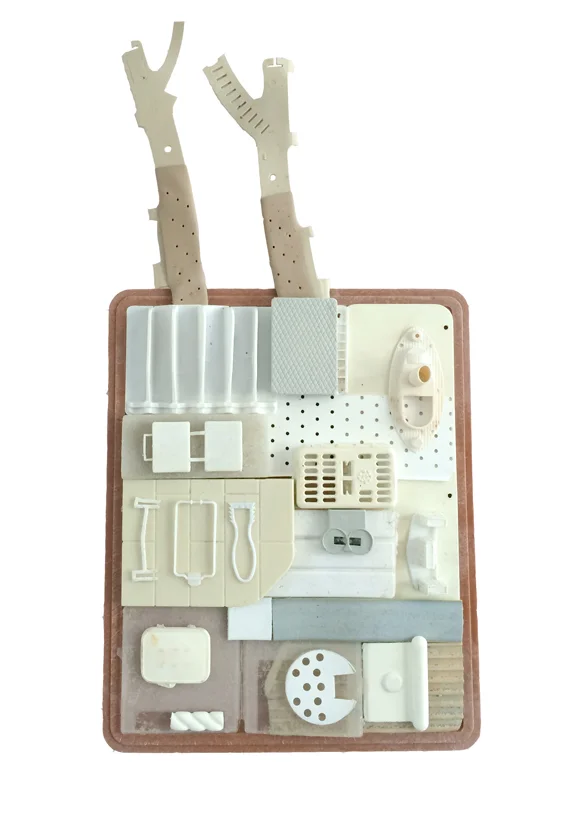 Microchip I found materials and resin 20" x 11" 2014 (Available)