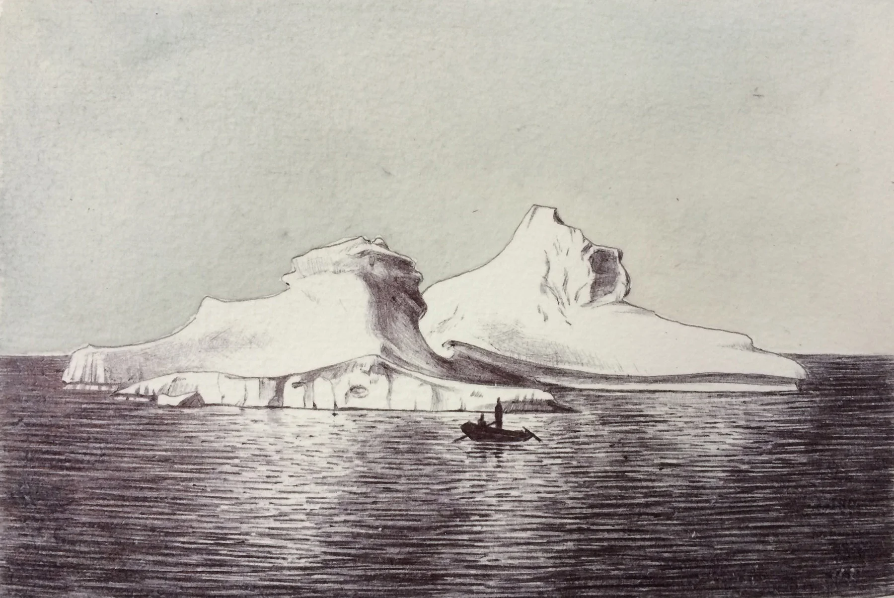 Arctic Discovery watercolor and ink on paper 5" x 7" 2015 (sold)