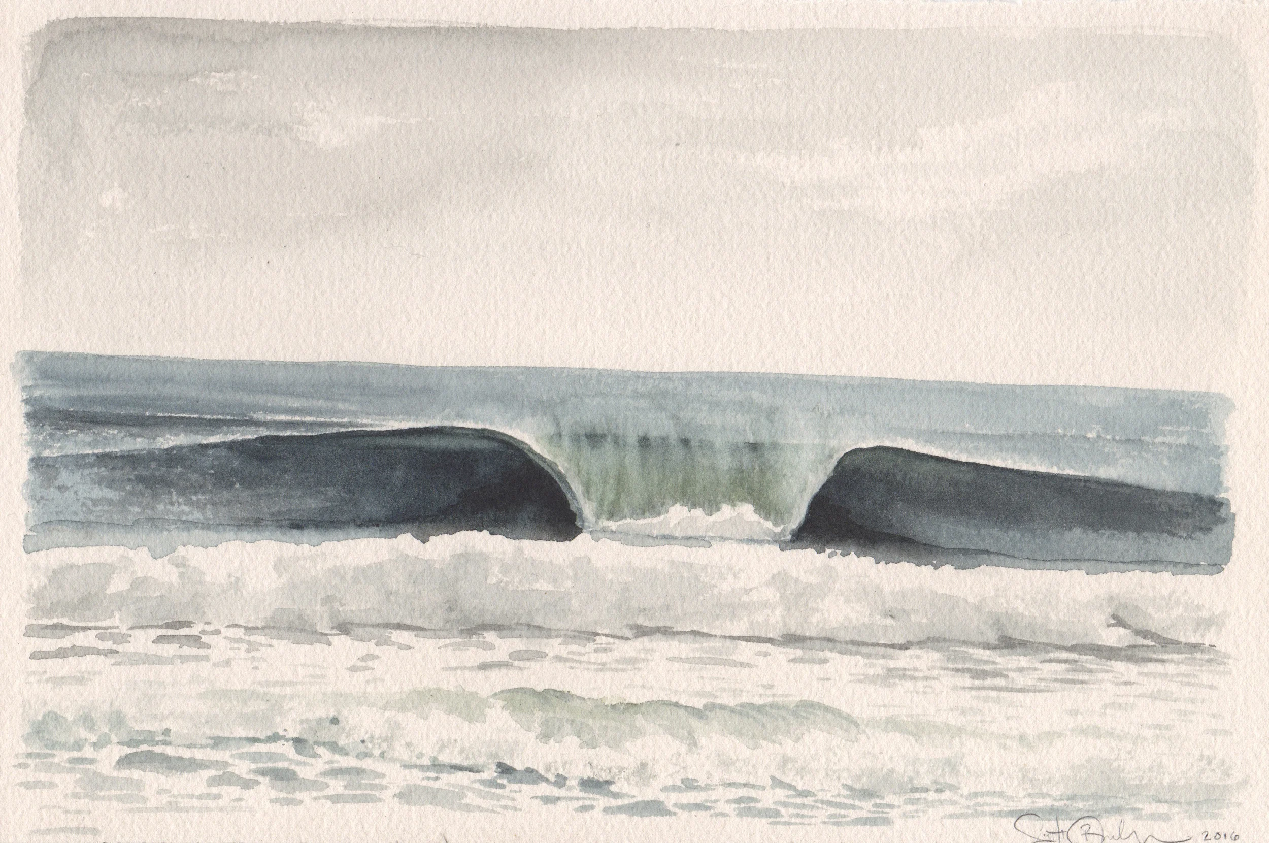 Winter Peak watercolor on paper 7.5" x 11" 2016 (sold)