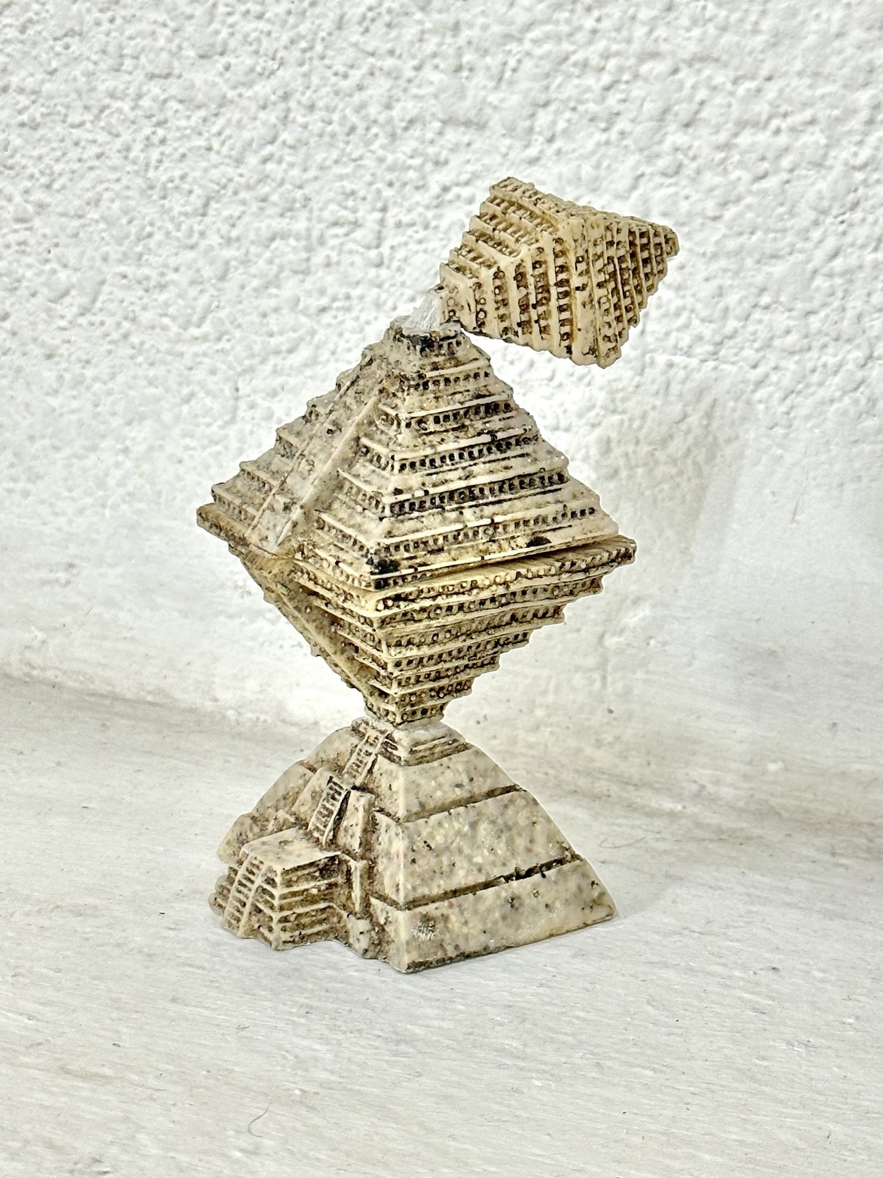    Pyramishap    cast resin assemblage  6” x 2.5” x 2.5”  2023  (available) 