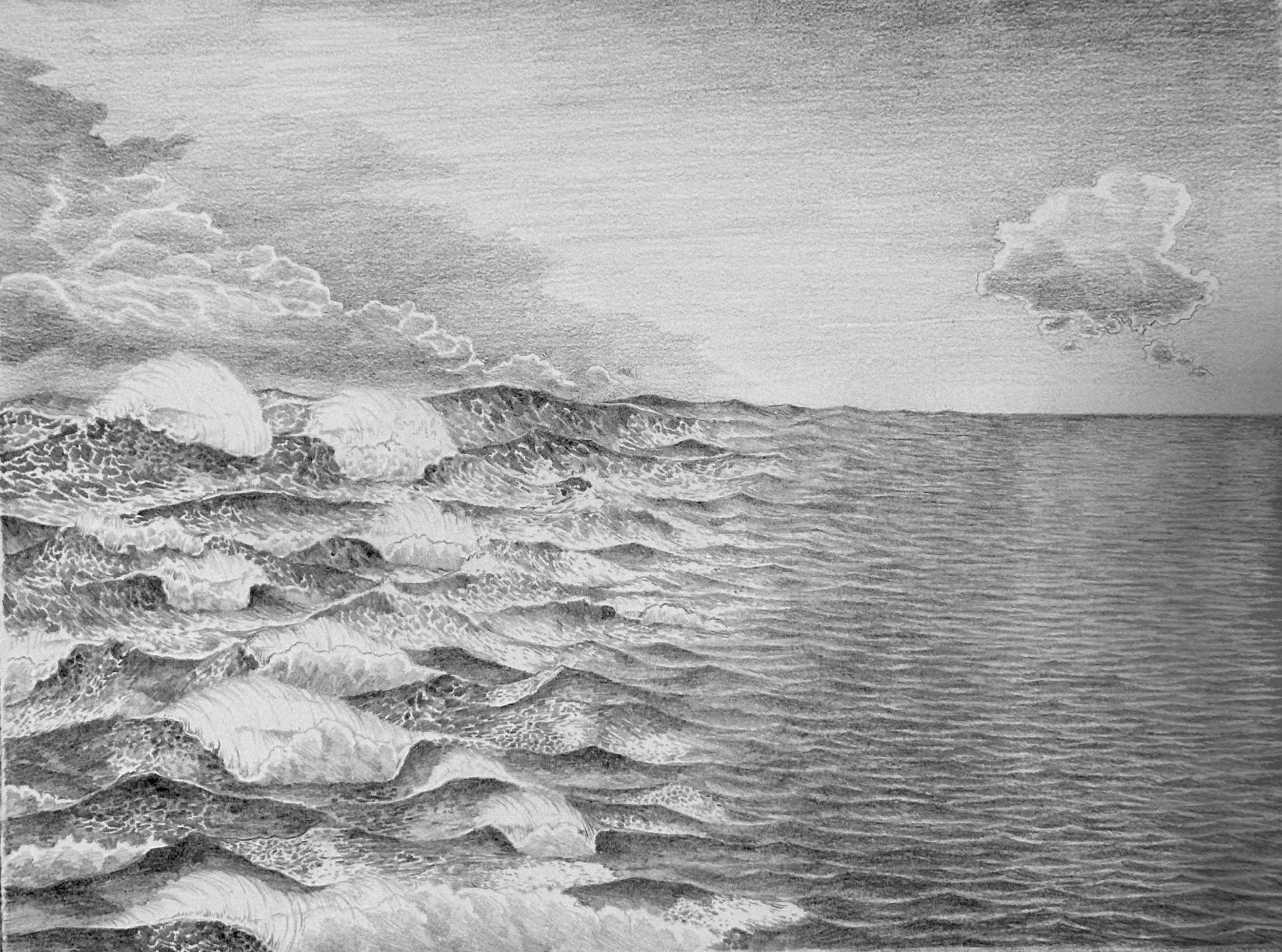 Fluid Duality    graphite on paper  11” x 15”  2025  (available)