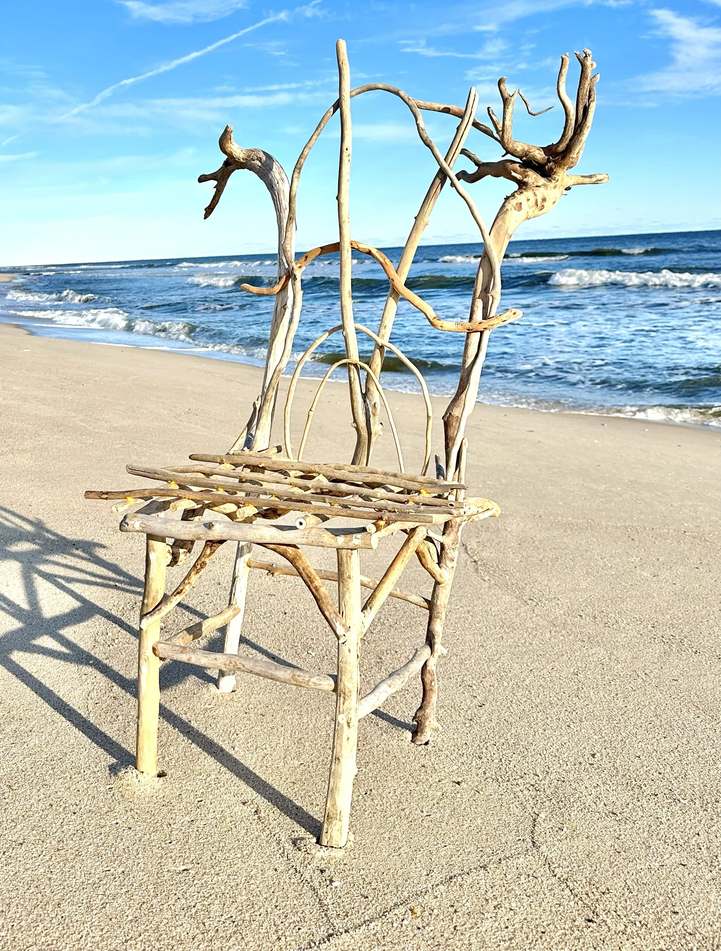    Antler Chair    driftwood  51” x 24” x31”  2025  (available) 