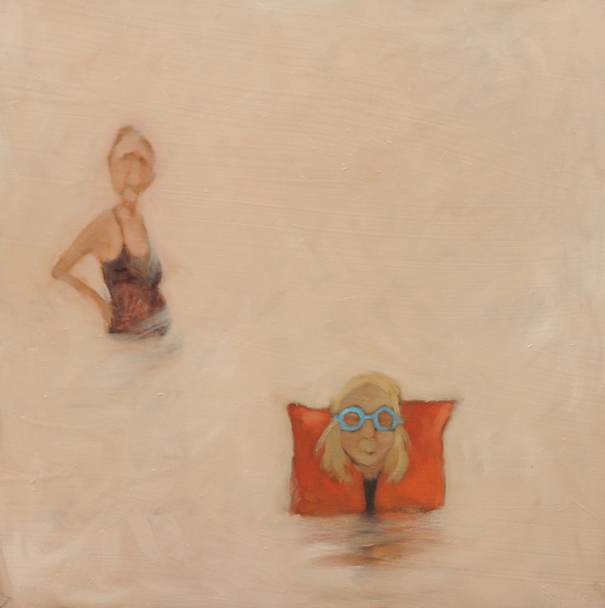 Safe. 12x12, Oil on board.