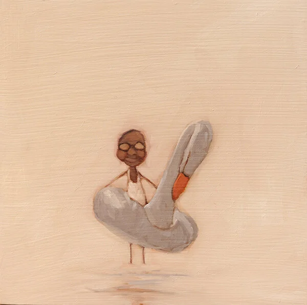 the gosling. 12x12, oil on board. contact JAG Gallery for details.