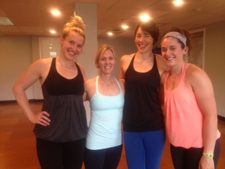 Group shot with the AMAZING Abby from Lululemon Wayne, and fellow yogi ambassadors Rachael and Carlyn. Abby did such a stellar job of making us feel comfortable and light and confident. Thanks Abby:)