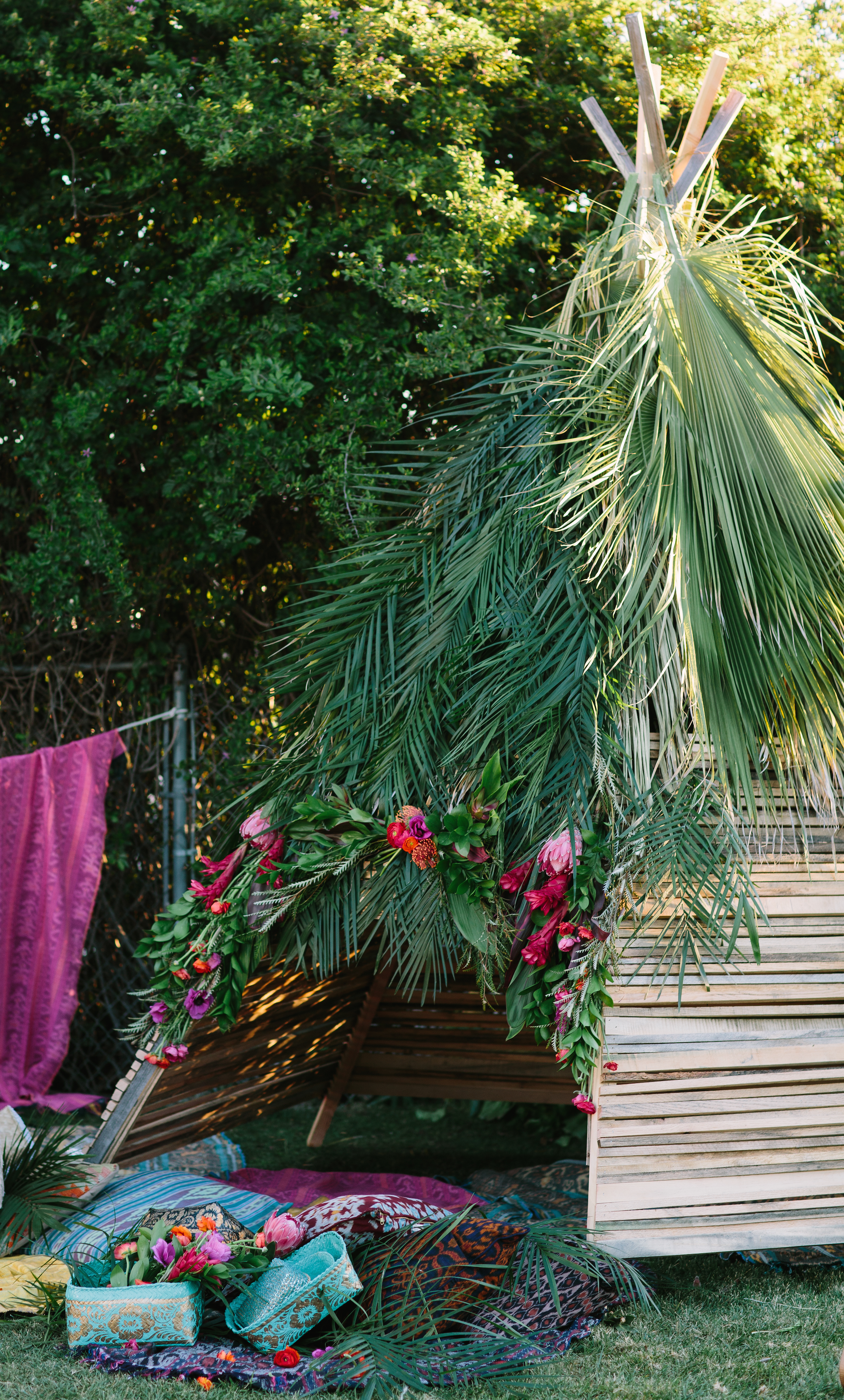 Custom Backyard Teepee | Cleobella Photoshoot. Photo | Taryn Kent