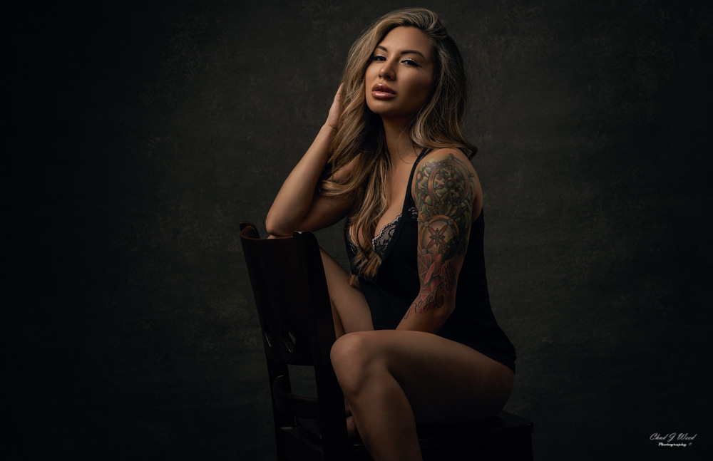 Mesa Studio Portrait Photographer with Tattoo Model Danielle 