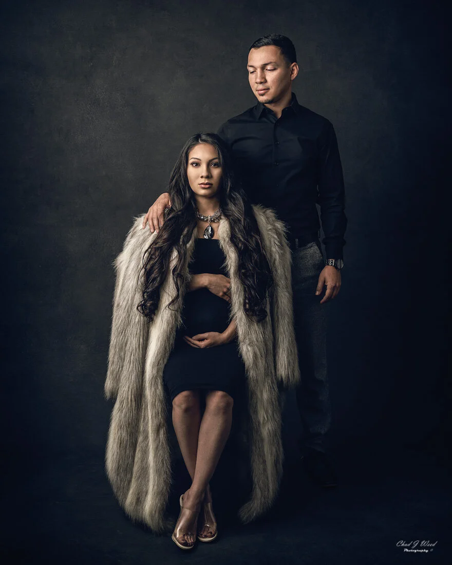 Formal family styled maternity photoshoot