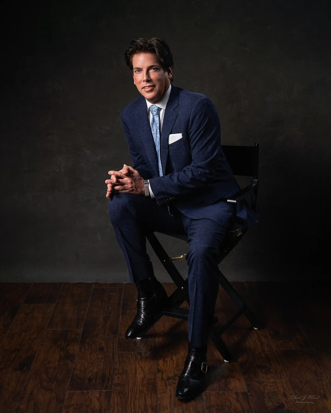Professional Mesa CEO headshot photography session in the studio