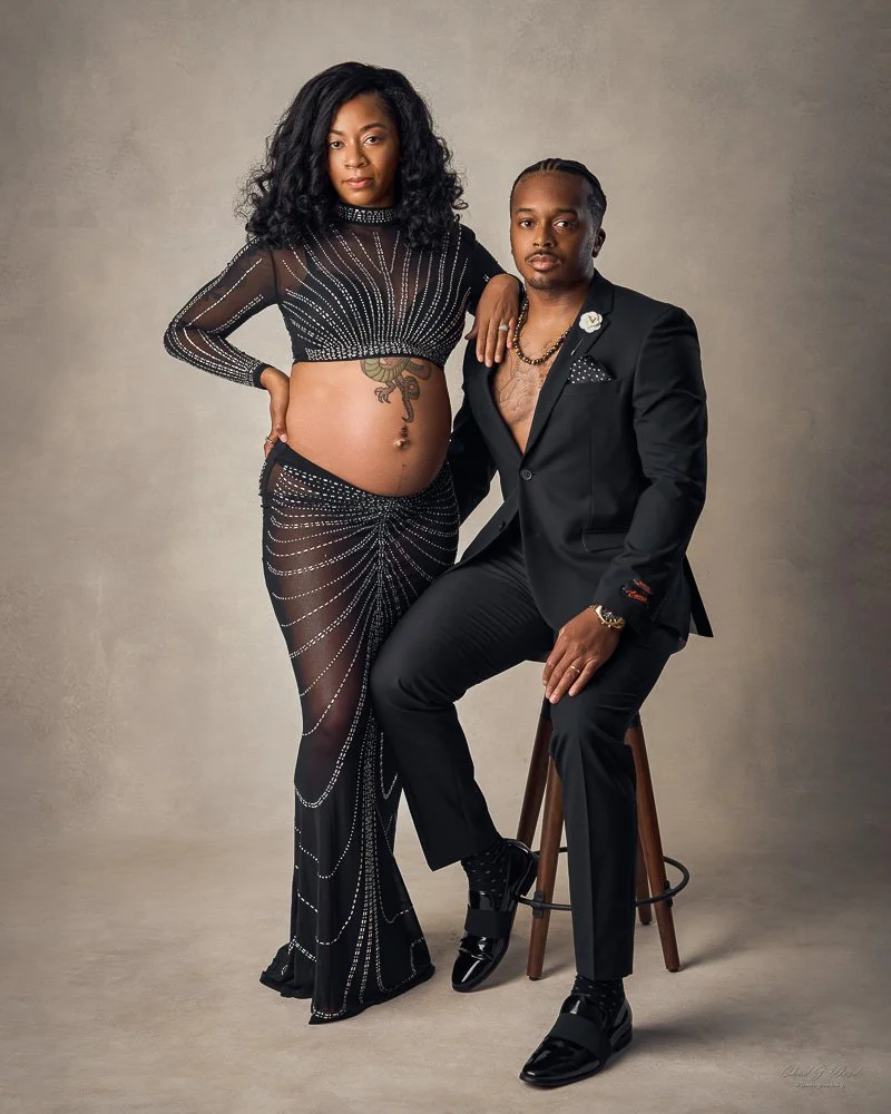 Formal Phoenix maternity couples photography session