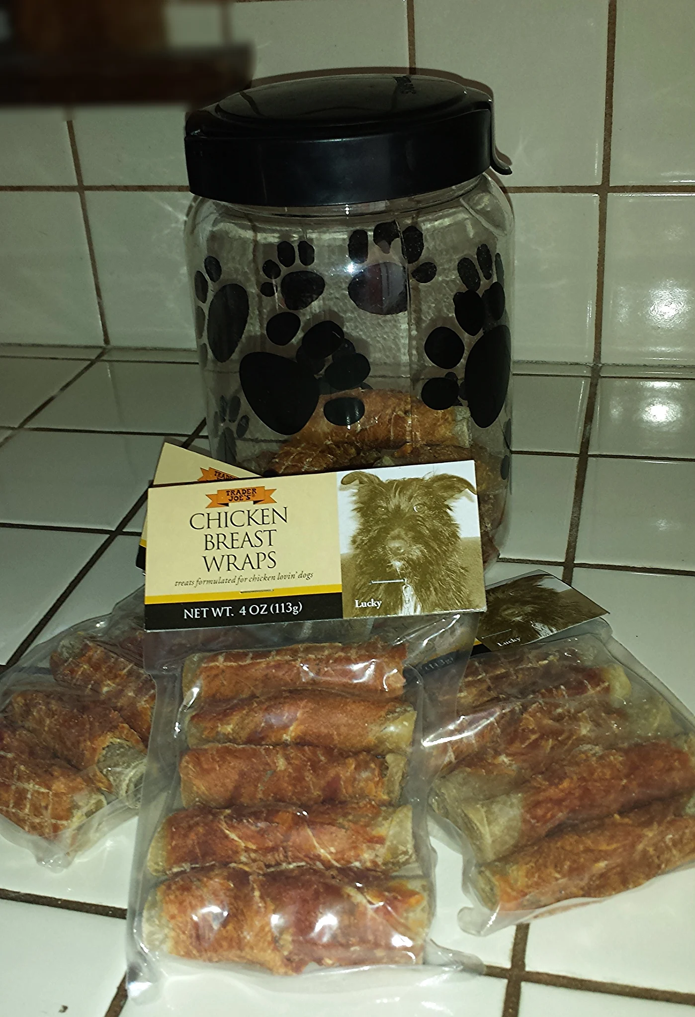 trader joe's dog treats chicken breast wraps